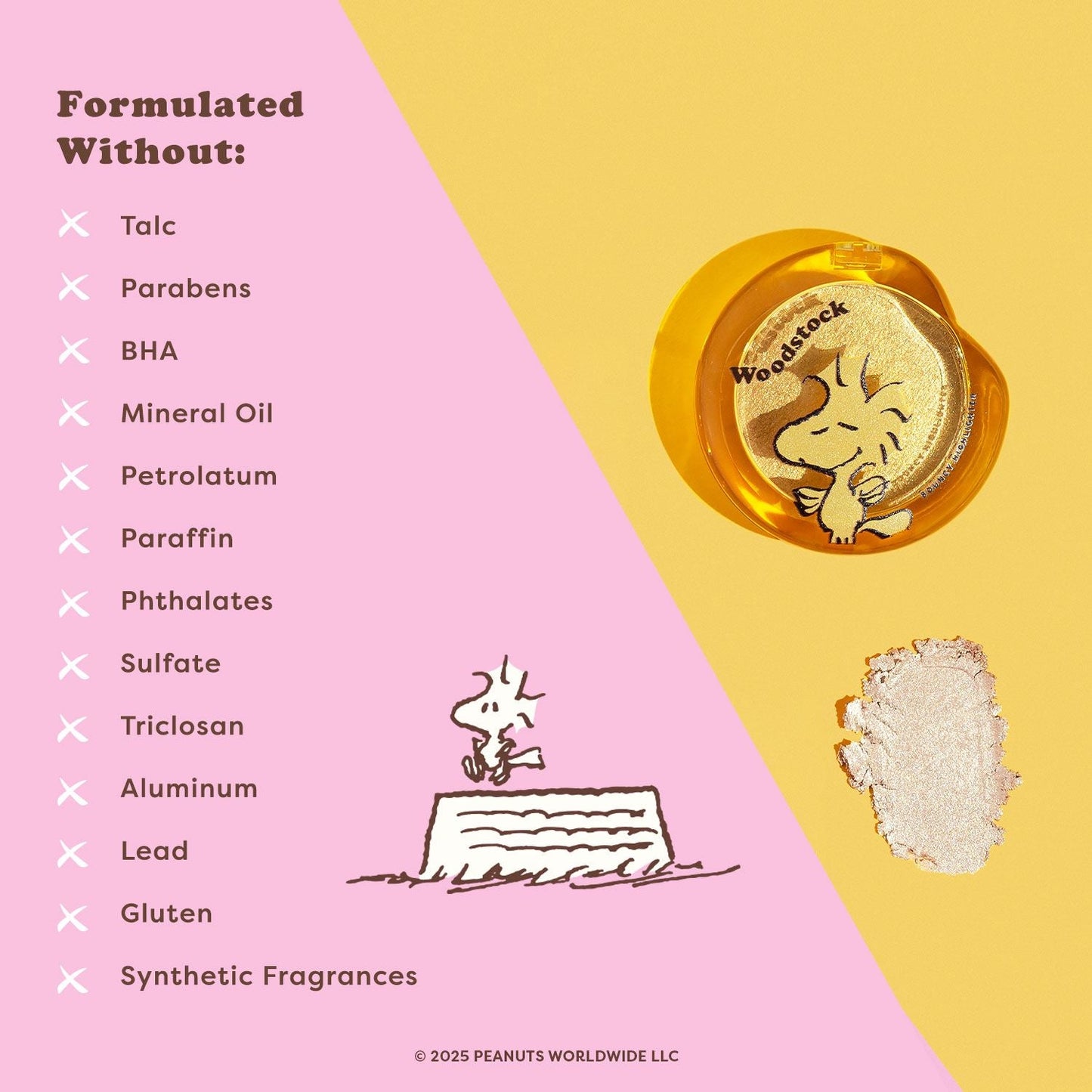 Peanuts 75th | Woodstock Bouncy Highlighter - Osadia Concept Store