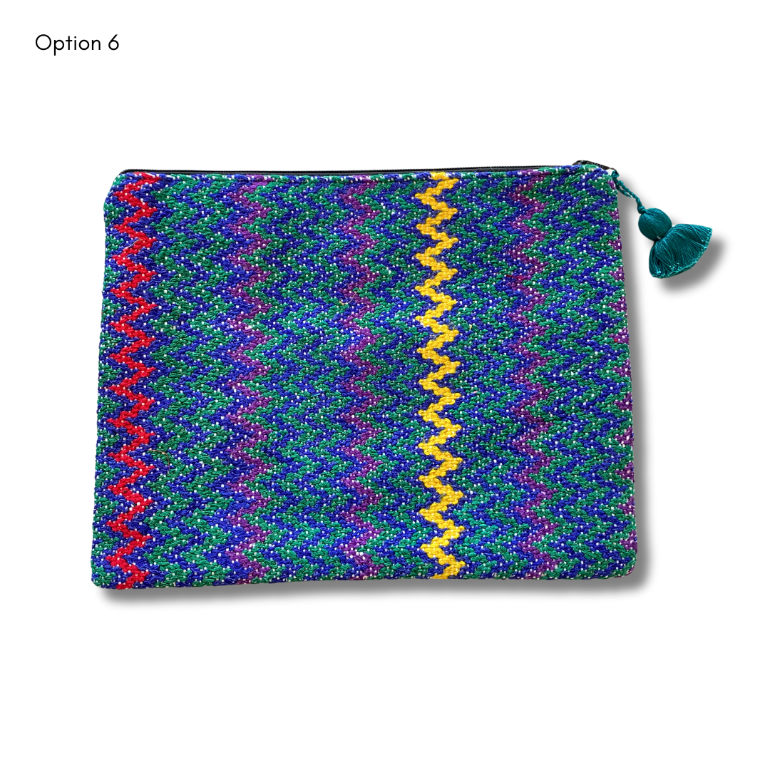 Maya Up-cycled Huipil Cosmetic One-of-a-Kind Bag (2XL) - Guatemala - Osadia Concept Store
