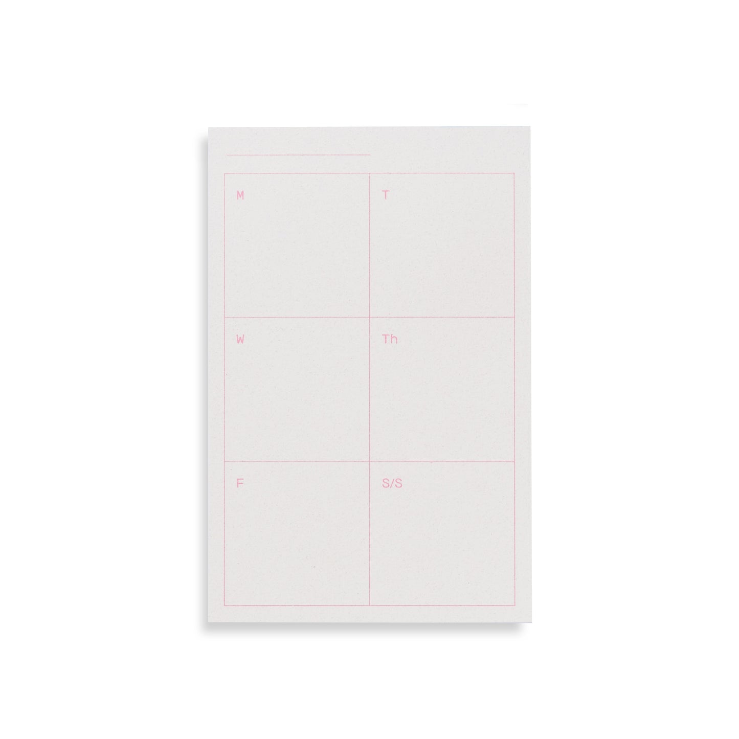 Square Weekly Pad