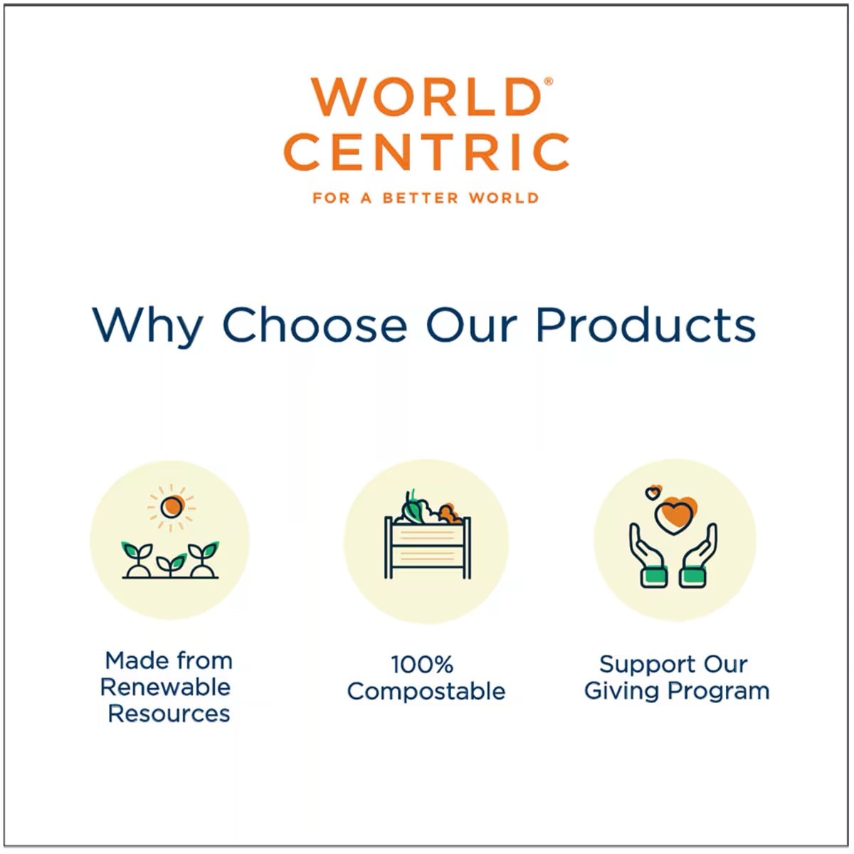 World Centric 6.5x6.5" 2-Ply Square Lunch Napkins Recycled Paper (QTY 4500), SKU NP-SC-LN