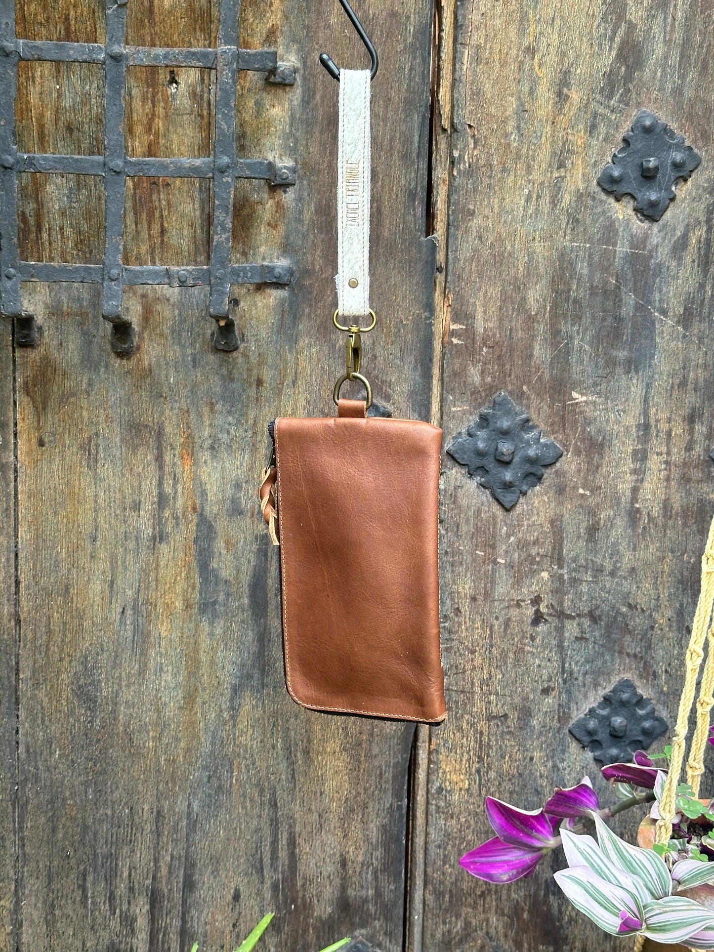 Clutch Bag - Brown and Hair Strap