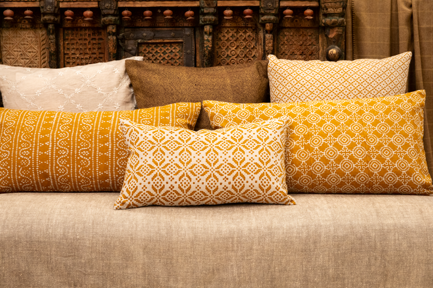 Kenya Ochre Decorative Pillow Cover