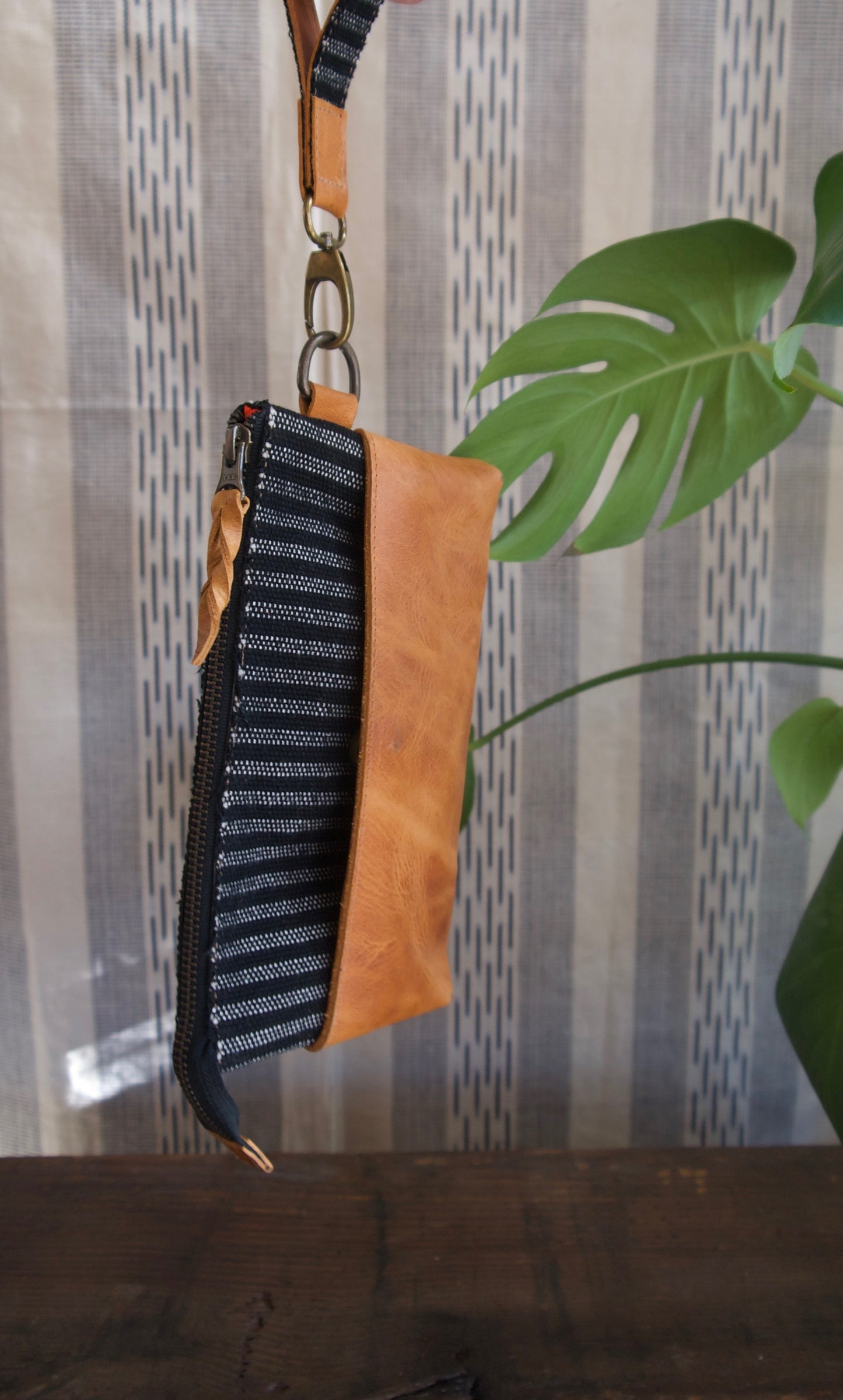 Small Clutch - Tan and Beetlejuice