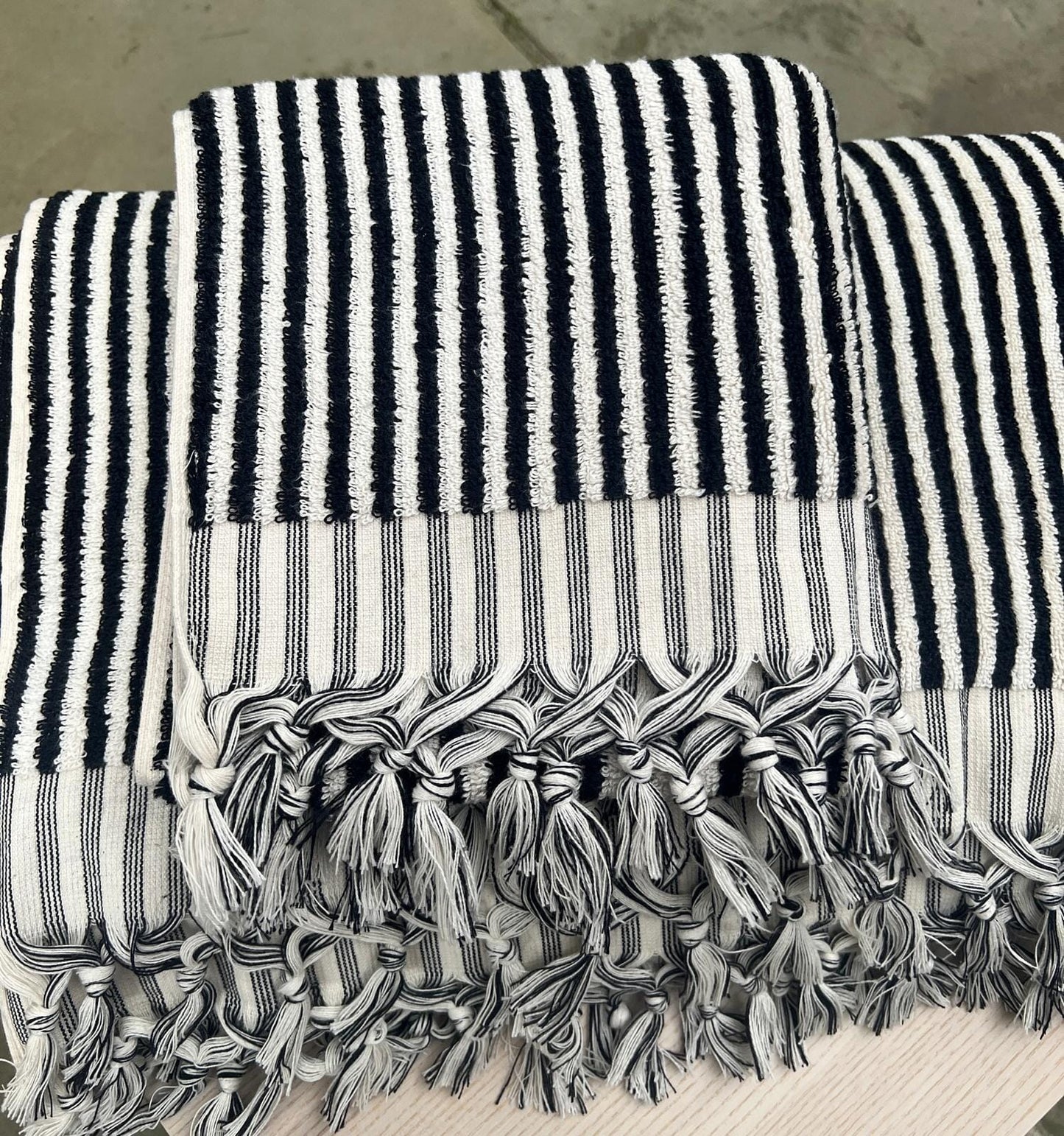 Striped Terry Bath Towel