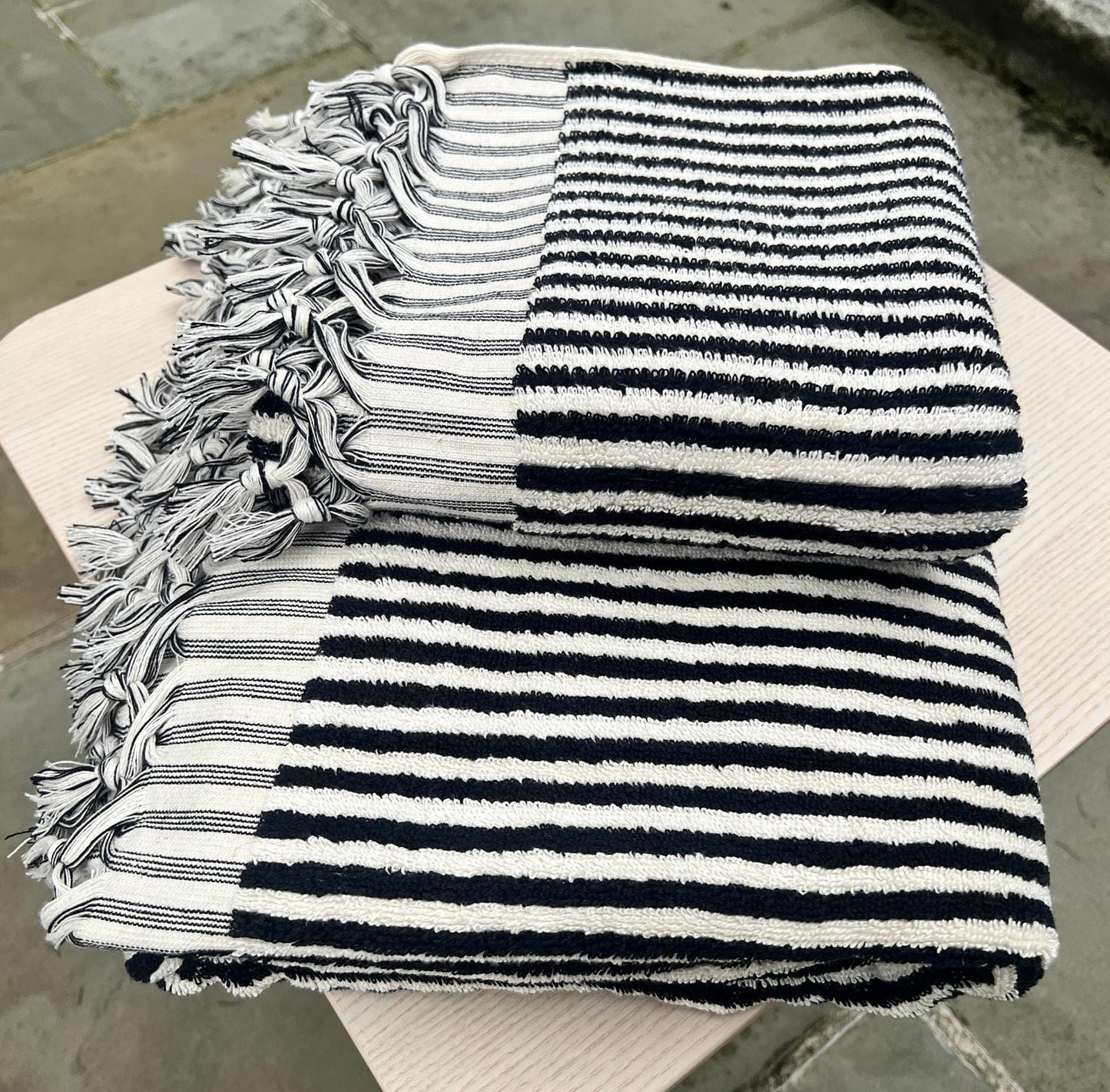 Striped Terry Towel Set