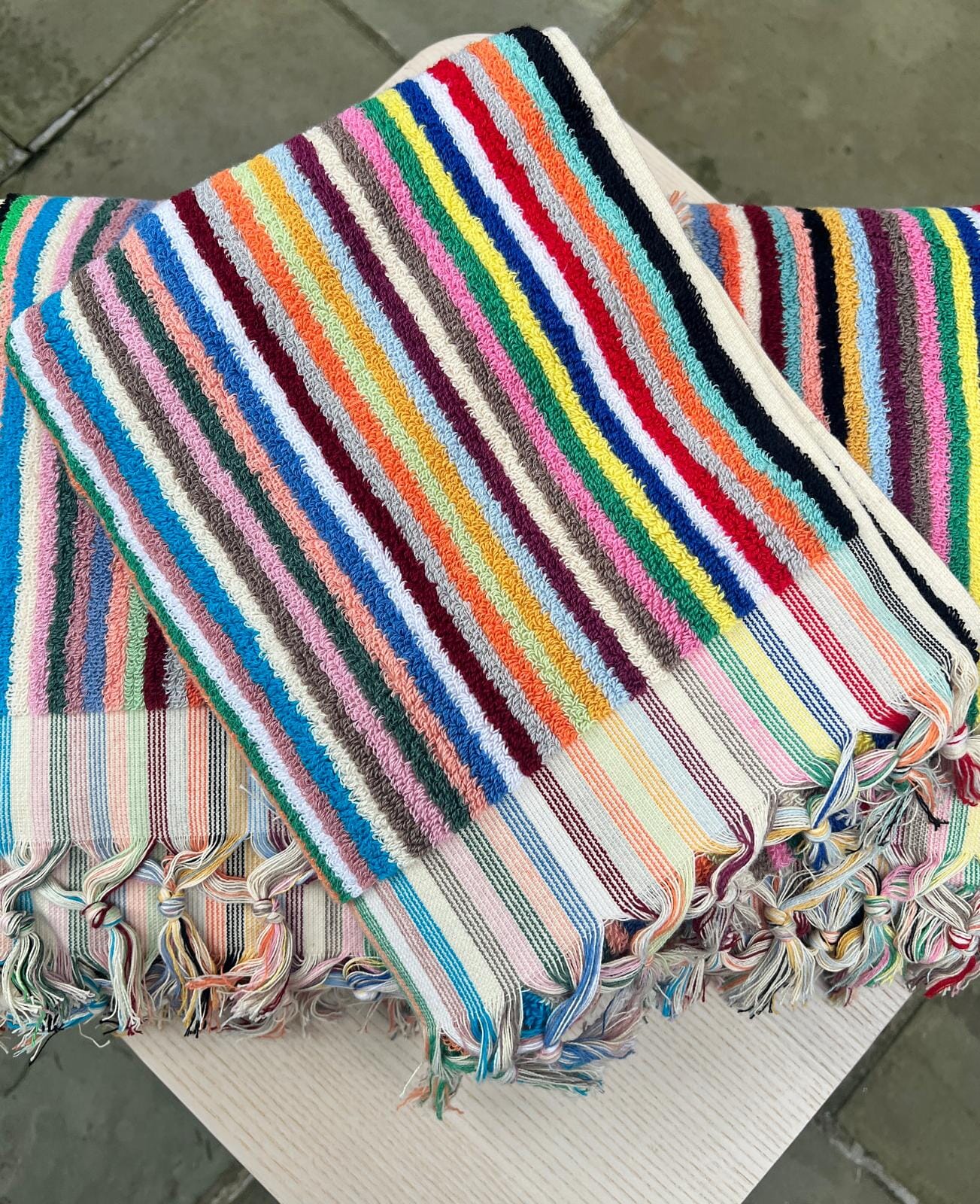 Striped Terry Bath Towel