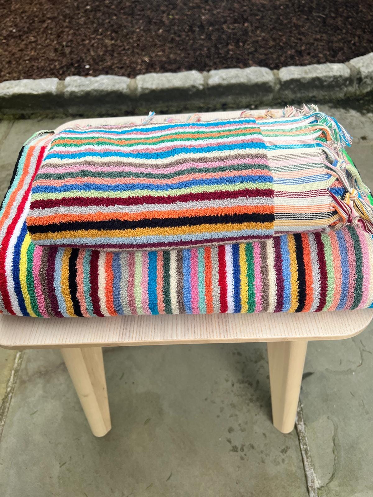 Striped Terry Bath Towel