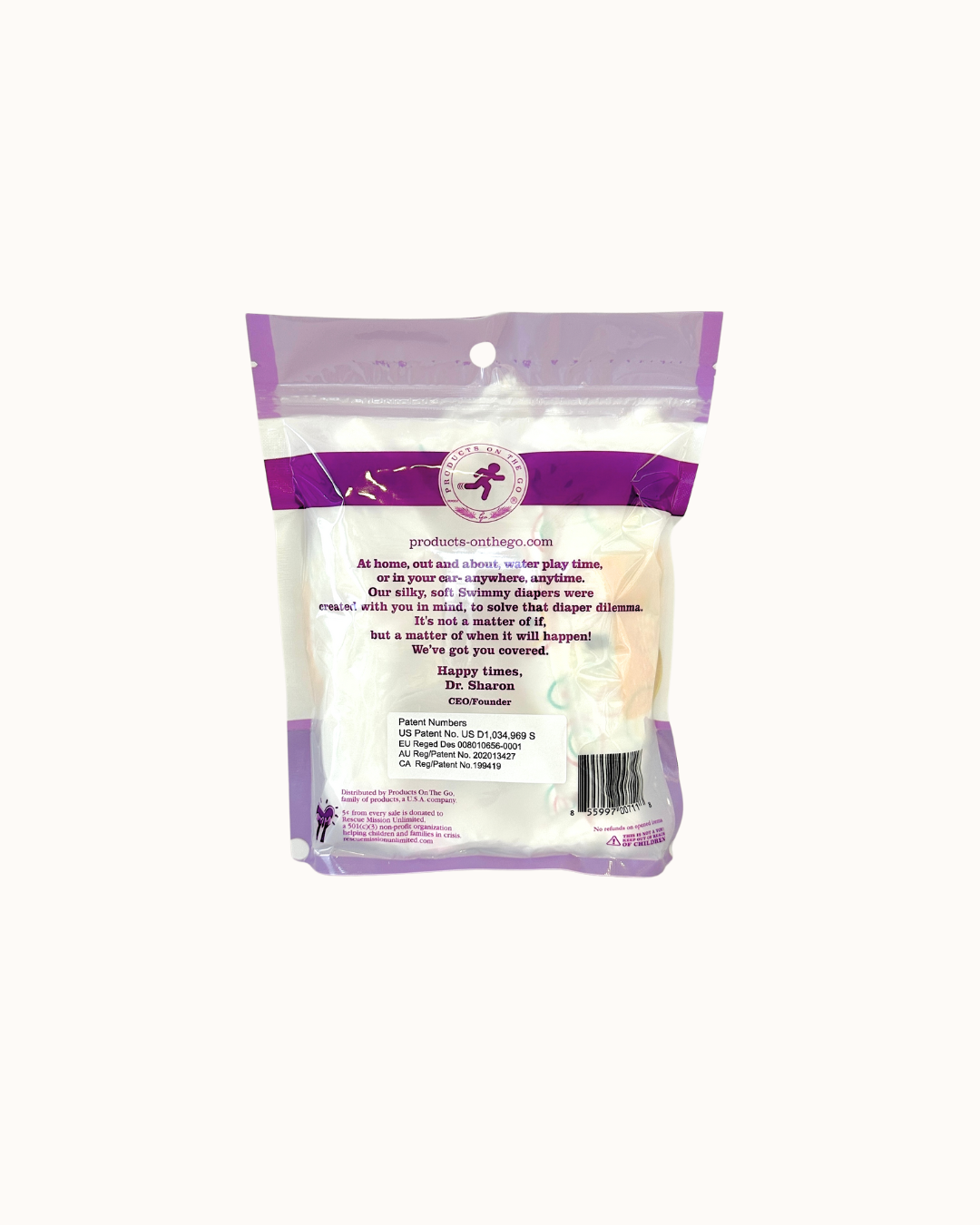 Little Toes Natural Disposable Swim Diaper - Convenience On The Go 2 Pack