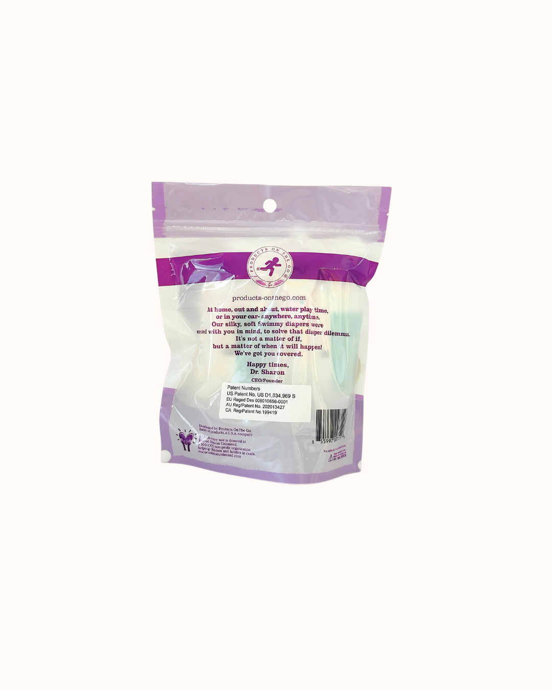 Little Toes Natural Disposable Swim Diaper - Convenience On The Go 2 Pack