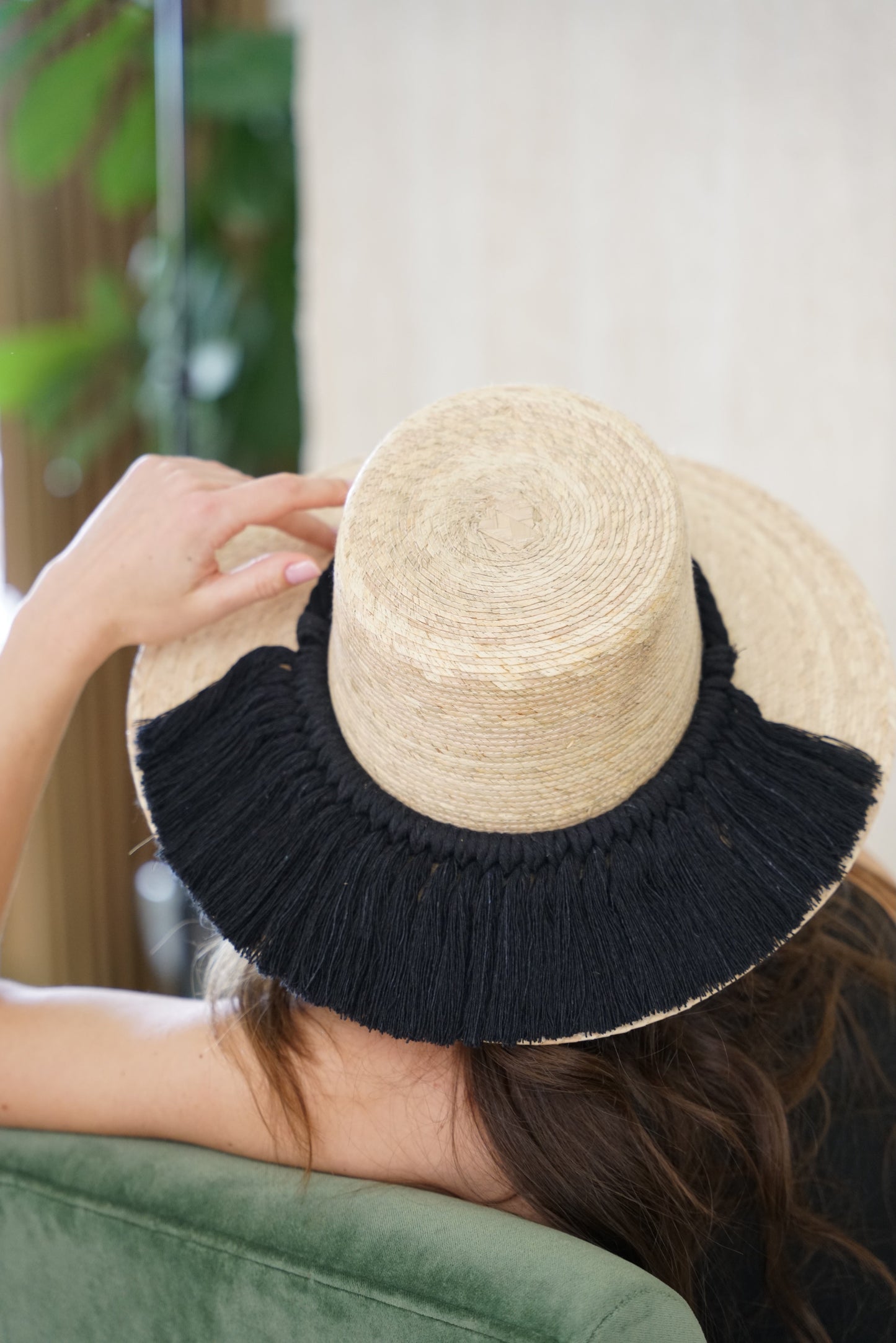 Naples Palm Hat - Half Moon Band