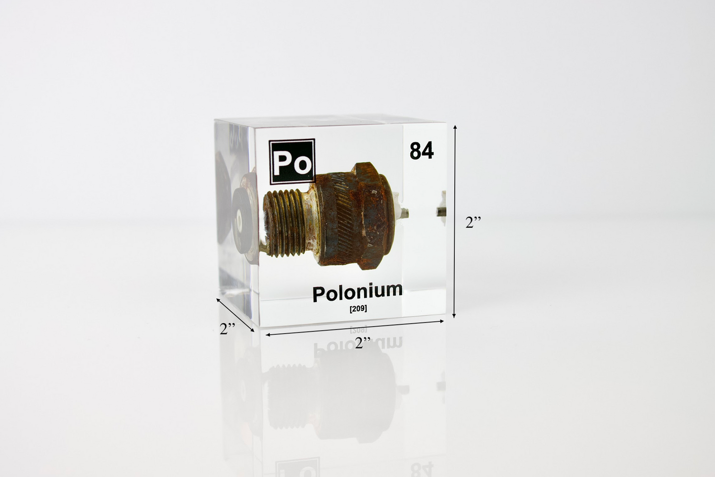 Polonium Element Cube (Spark Plug Sample)
