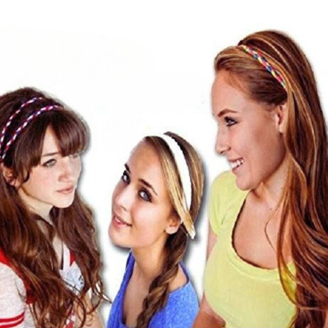 Stretchy Braid and Knotted Headbands | Nylon Hairband Hair Accessory | Workout Headband Packs and Singles