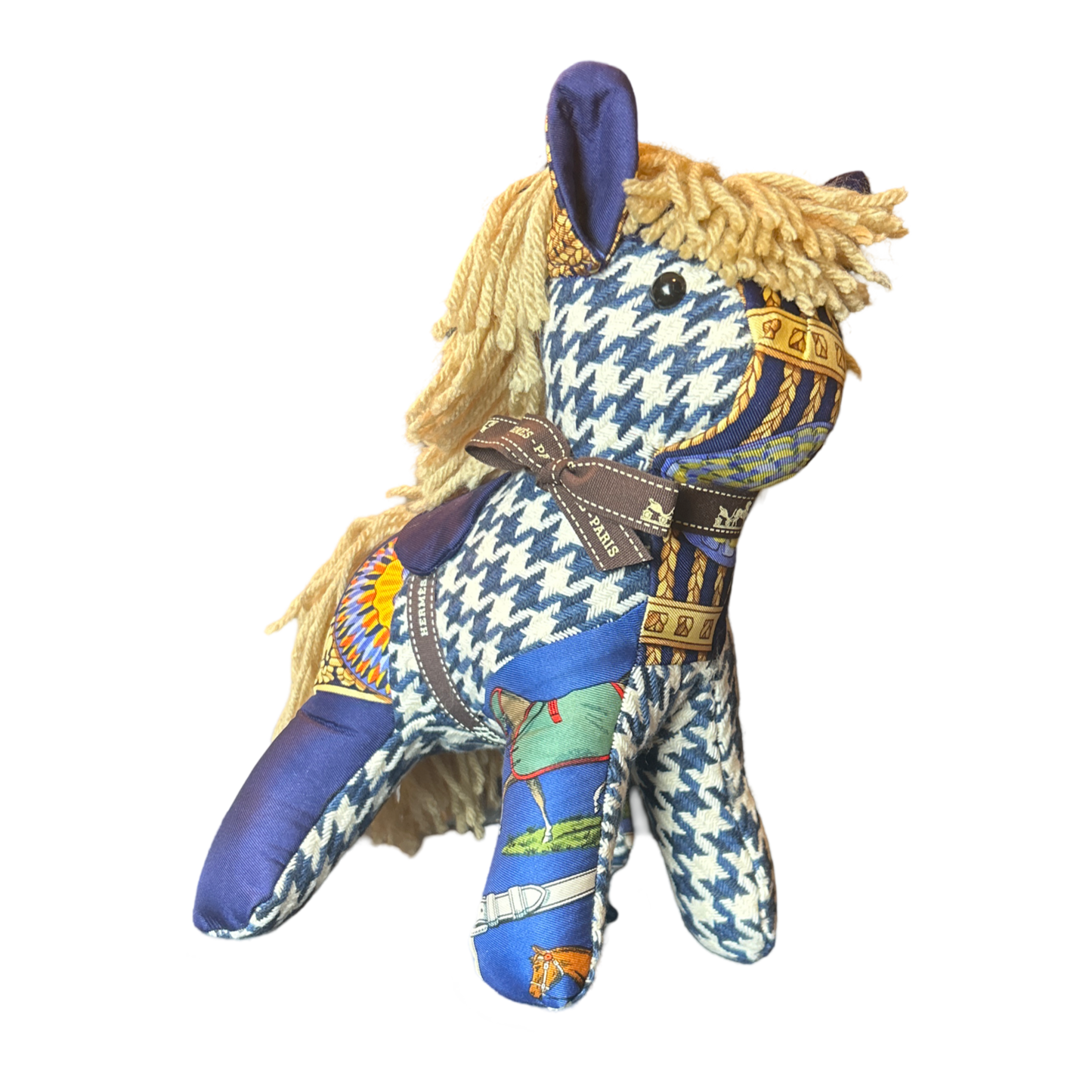 Vintage Silk Scarf Patchwork Pony