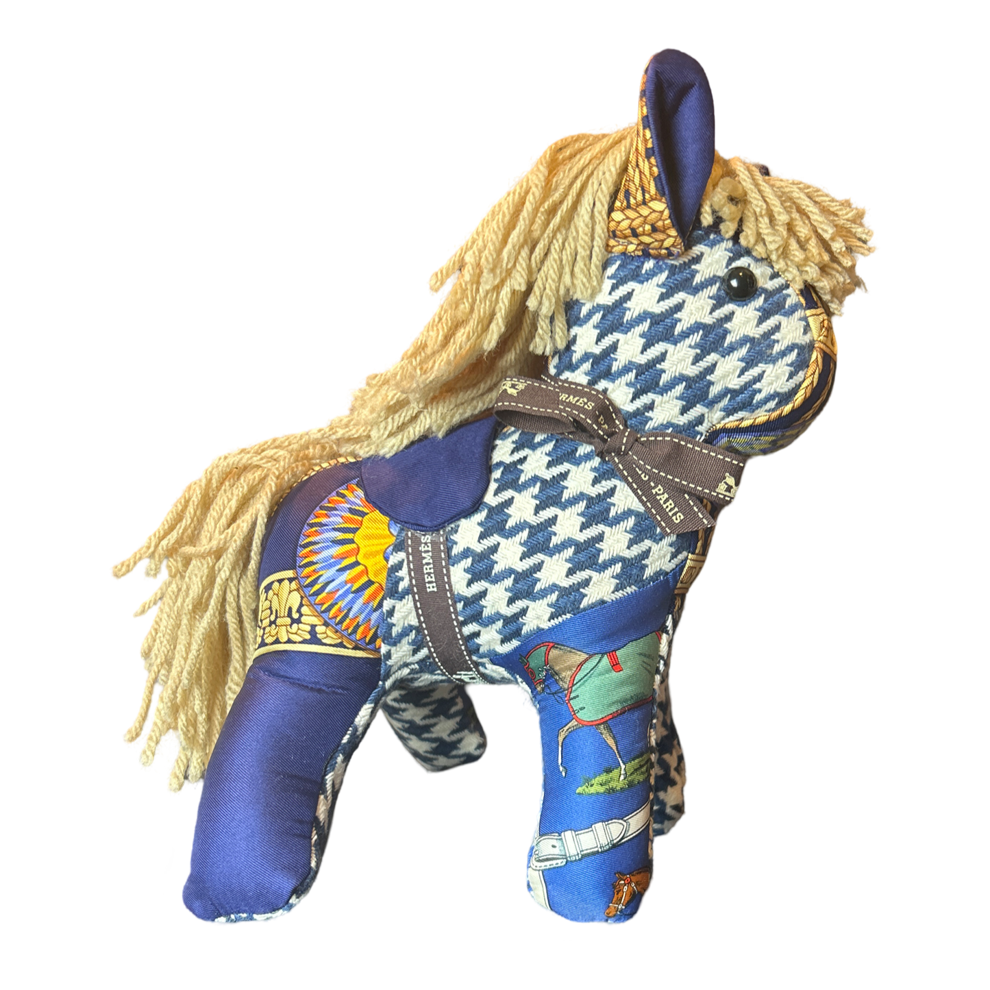 Vintage Silk Scarf Patchwork Pony