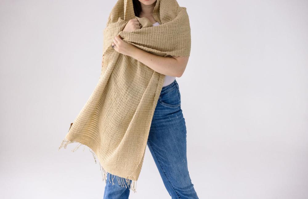 Queen Saba Handwoven Ethiopian Silk Shawl