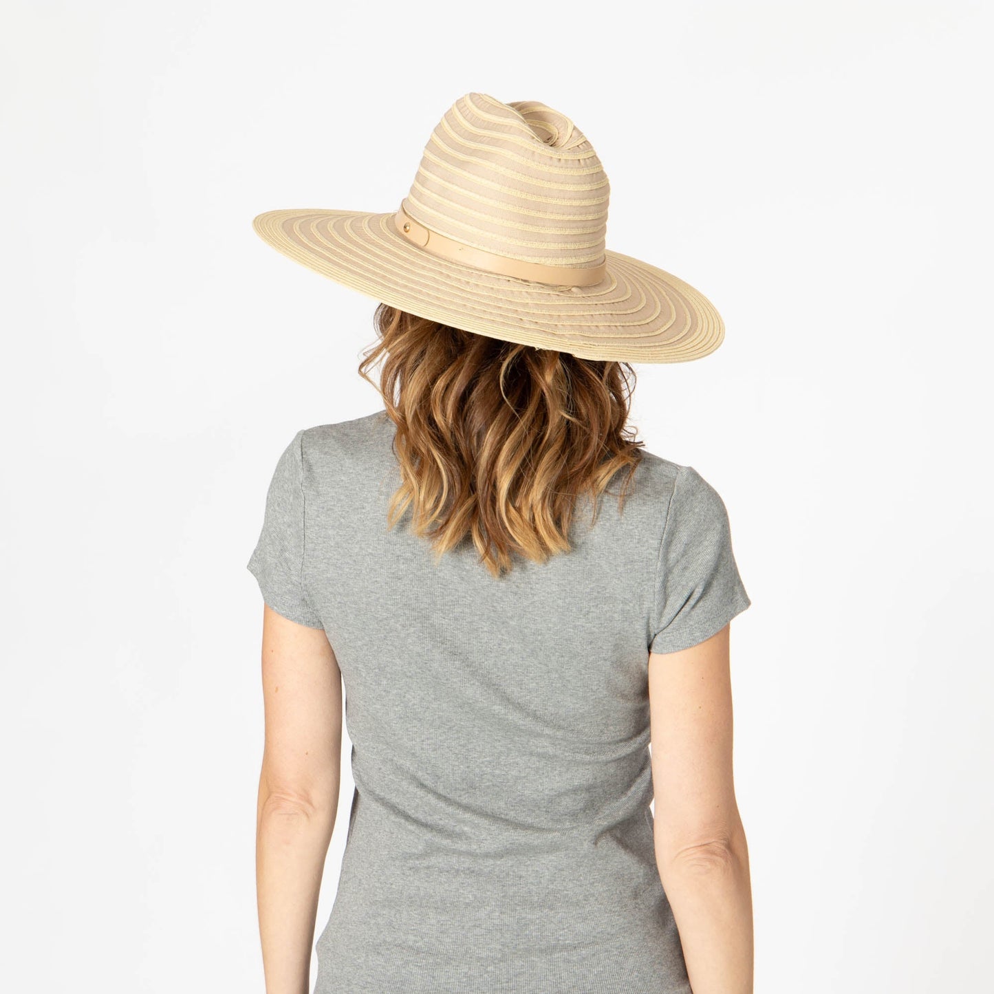 Renata - Wide Brim Cattleman's Crease Sun Hat