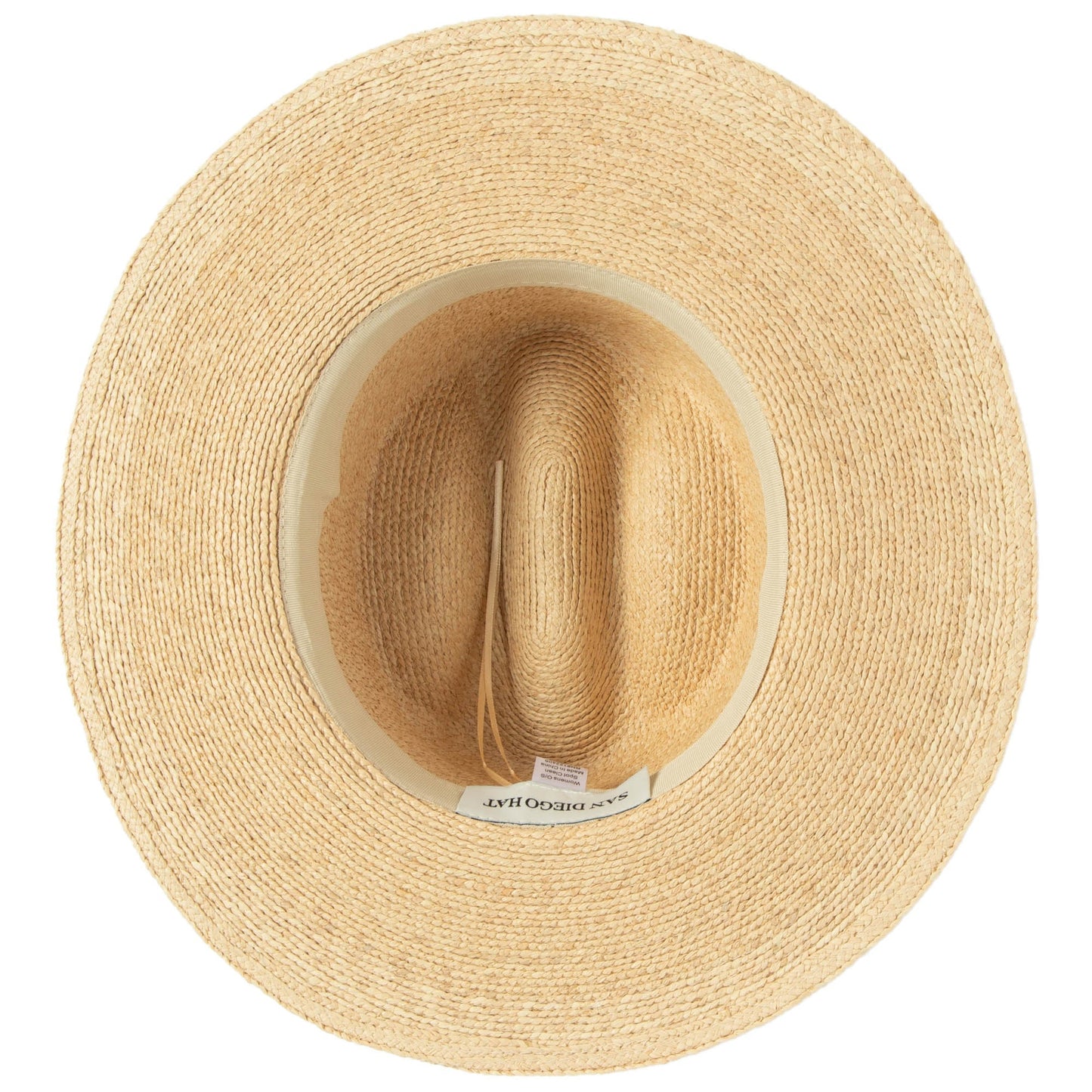 Shell - Raffia Cattleman's Crease Sun Hat