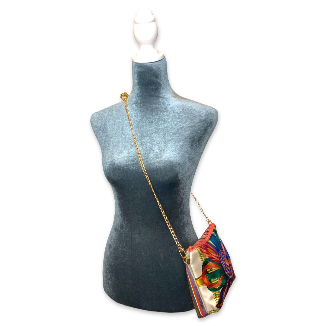 Rubans du Cheval Blanc Vintage Silk Scarf Crossbody Bag