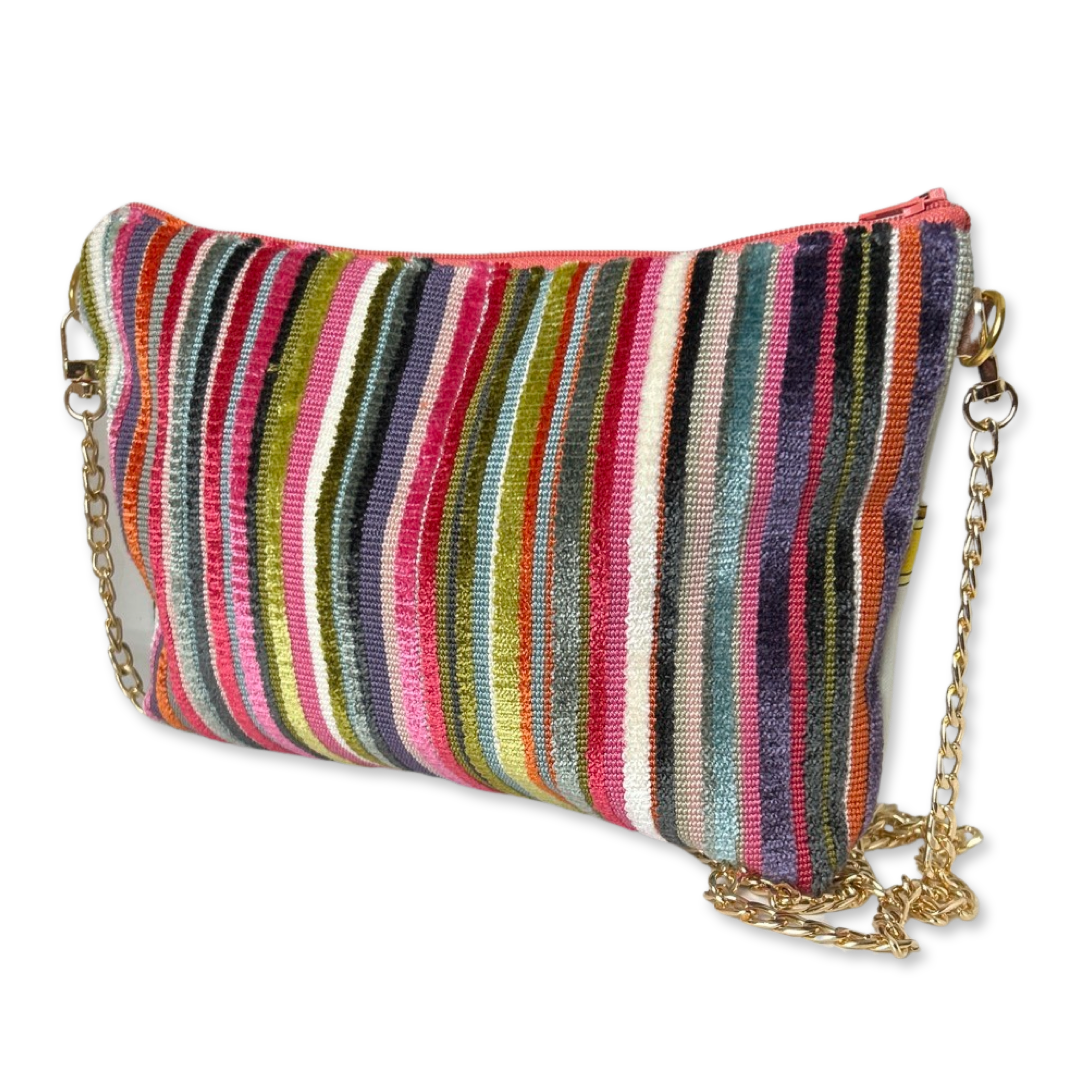 Rubans du Cheval Fuchsia Vintage Scarf Crossbody Bag
