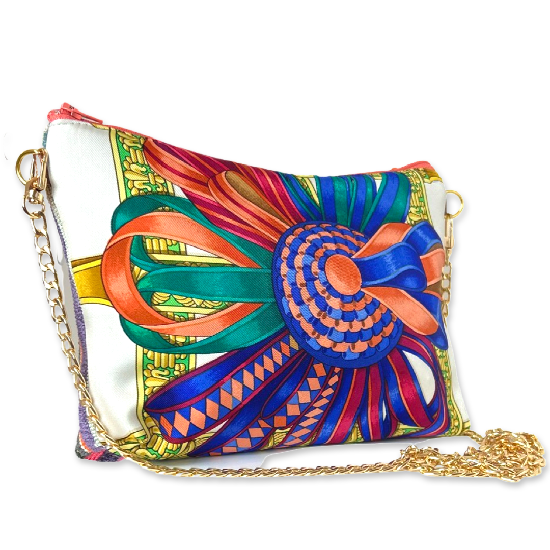 Rubans du Cheval Blanc Vintage Silk Scarf Crossbody Bag