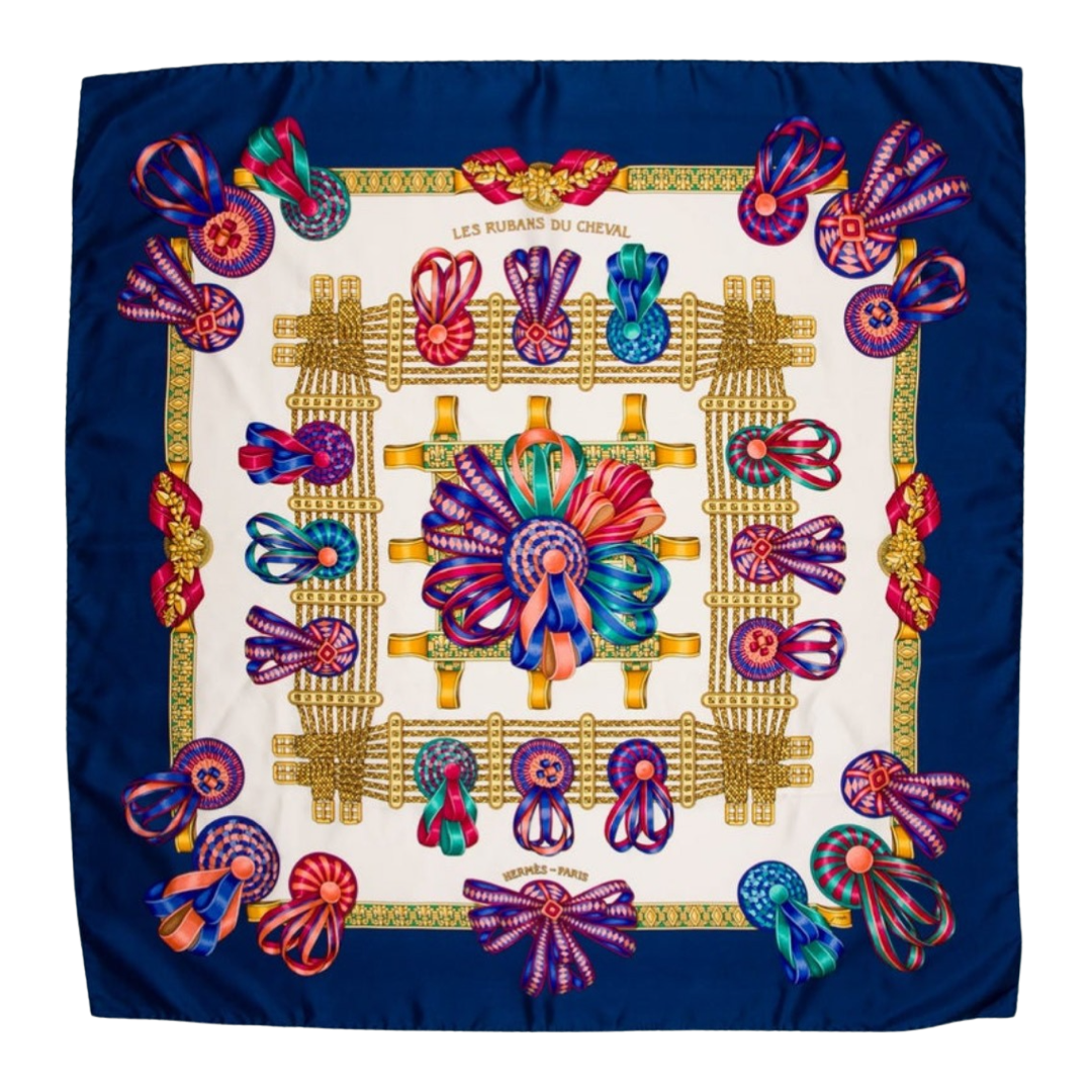 Rubans du Cheval Blanc Vintage Silk Scarf Crossbody Bag