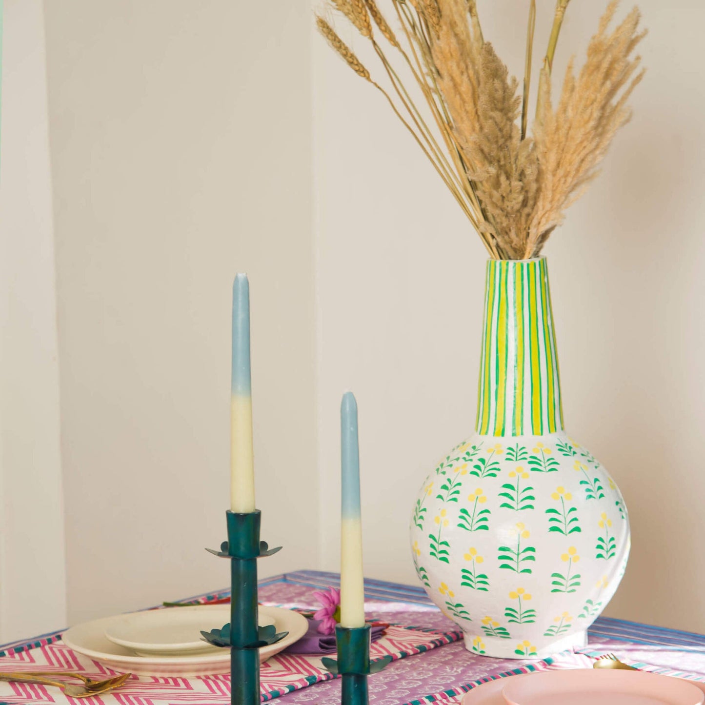 Meadow Paper Mache Vase