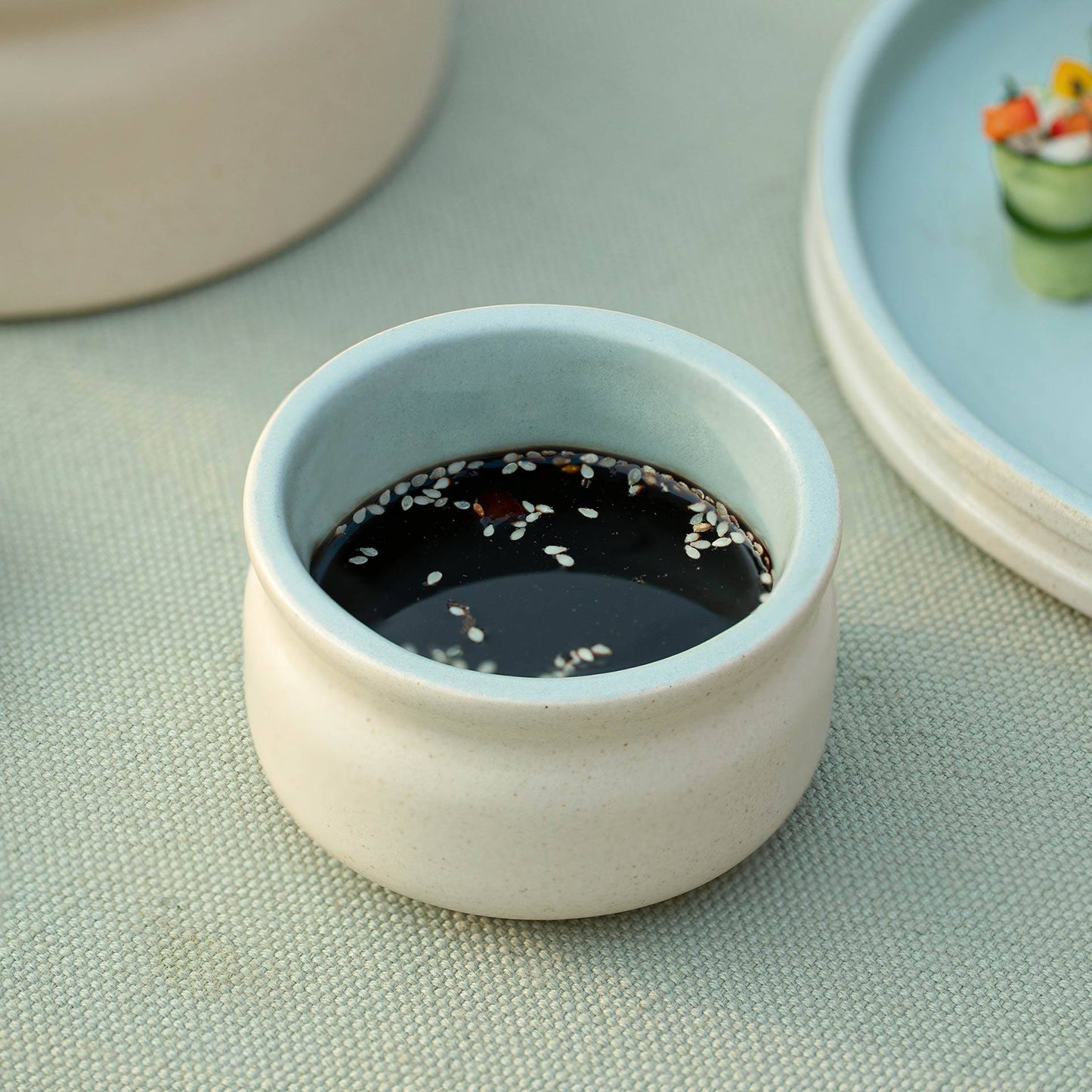 Serene Sky Ceramic Bowl