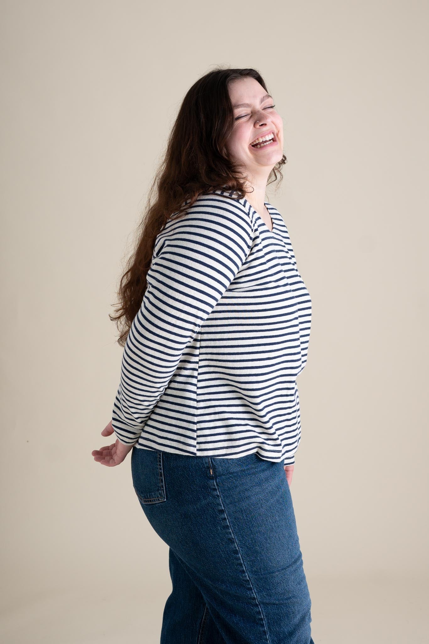 Riverside Scoop Top in Coastal