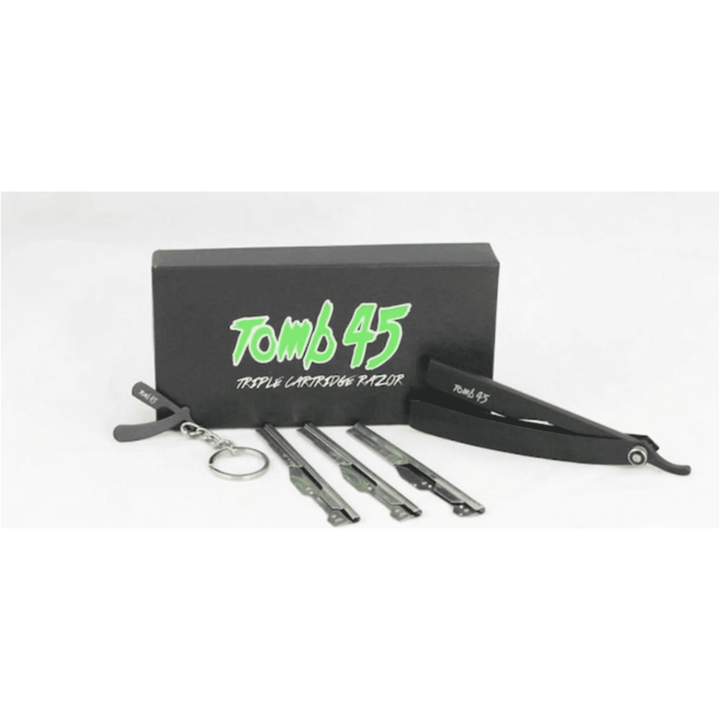 Tomb 45 Triple Cartridge Razor Handle - Black