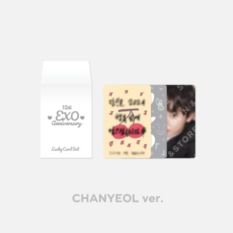 EXO - 12Th Anniversary Official MD Lucky Card Set