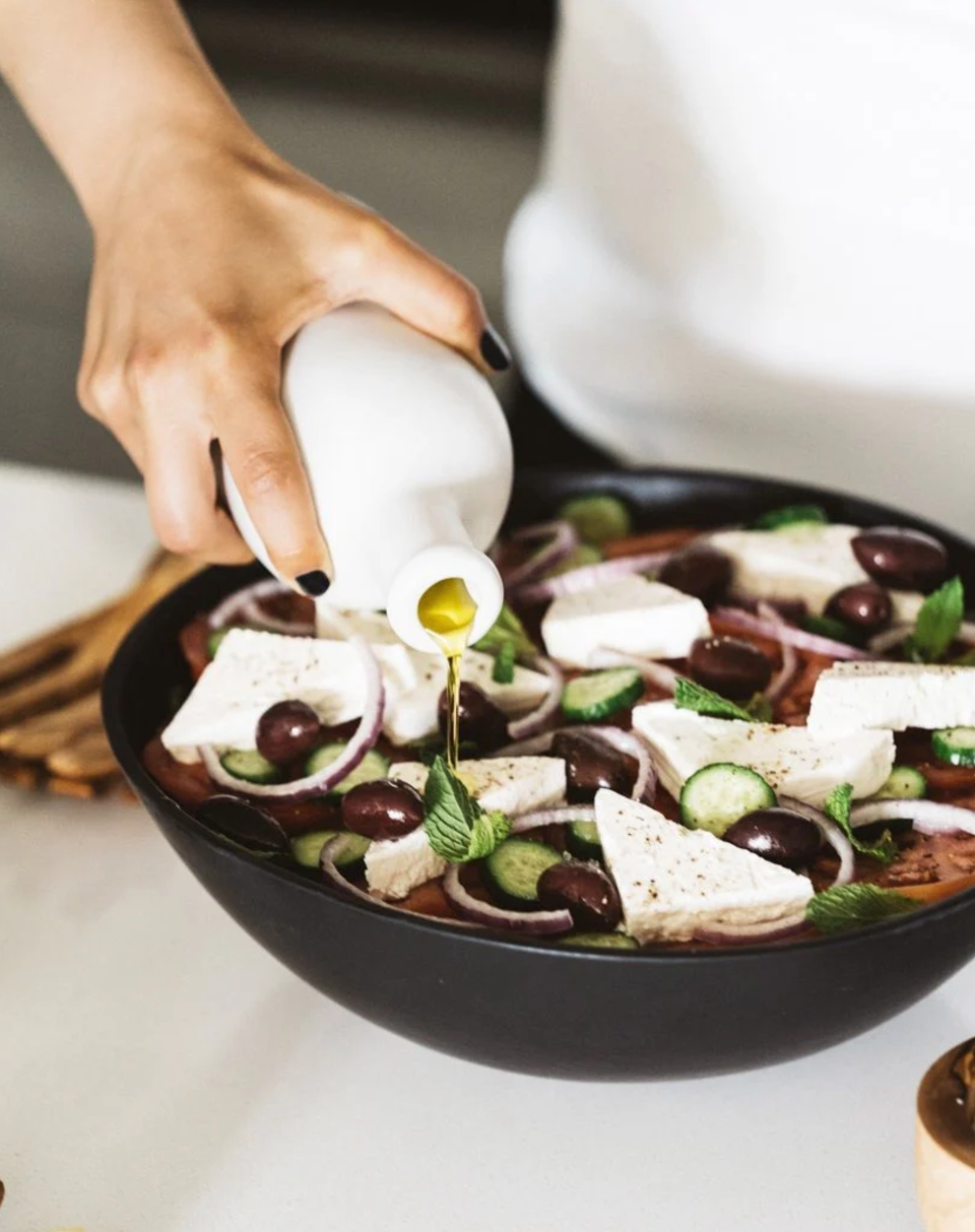 Stoneware Olive Oil Dispenser - Jazz 21 oz