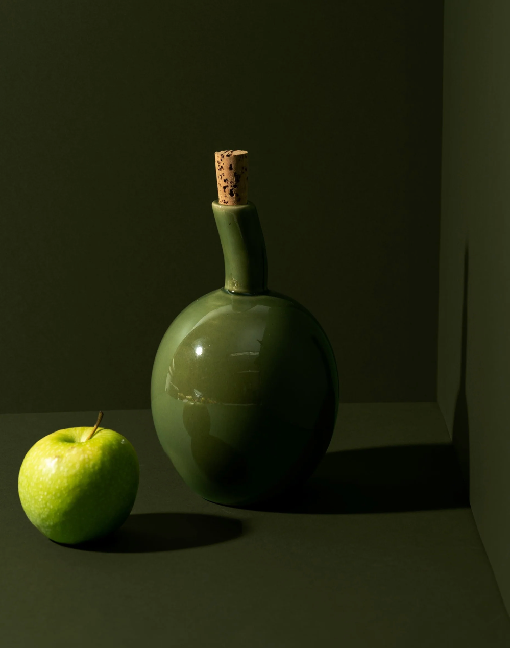 Stoneware Olive Oil Dispenser - Zitouna 34 oz
