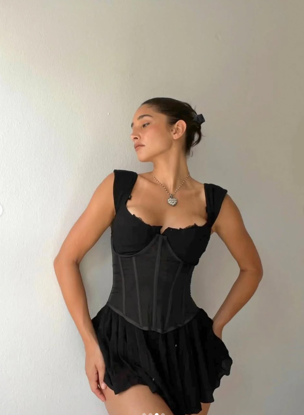 The Elisabeth Romper Dress - Black