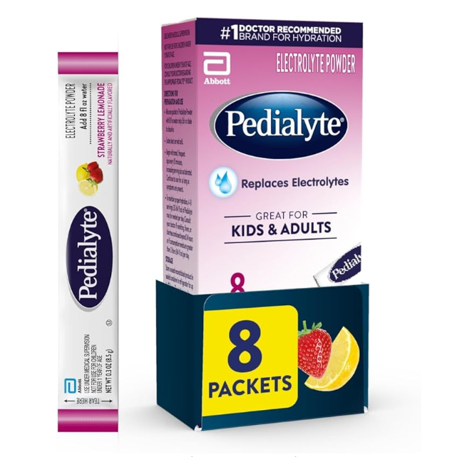 PEDIALYTE ELCTRLT SBRY LMNDE P 8 x 68GR
