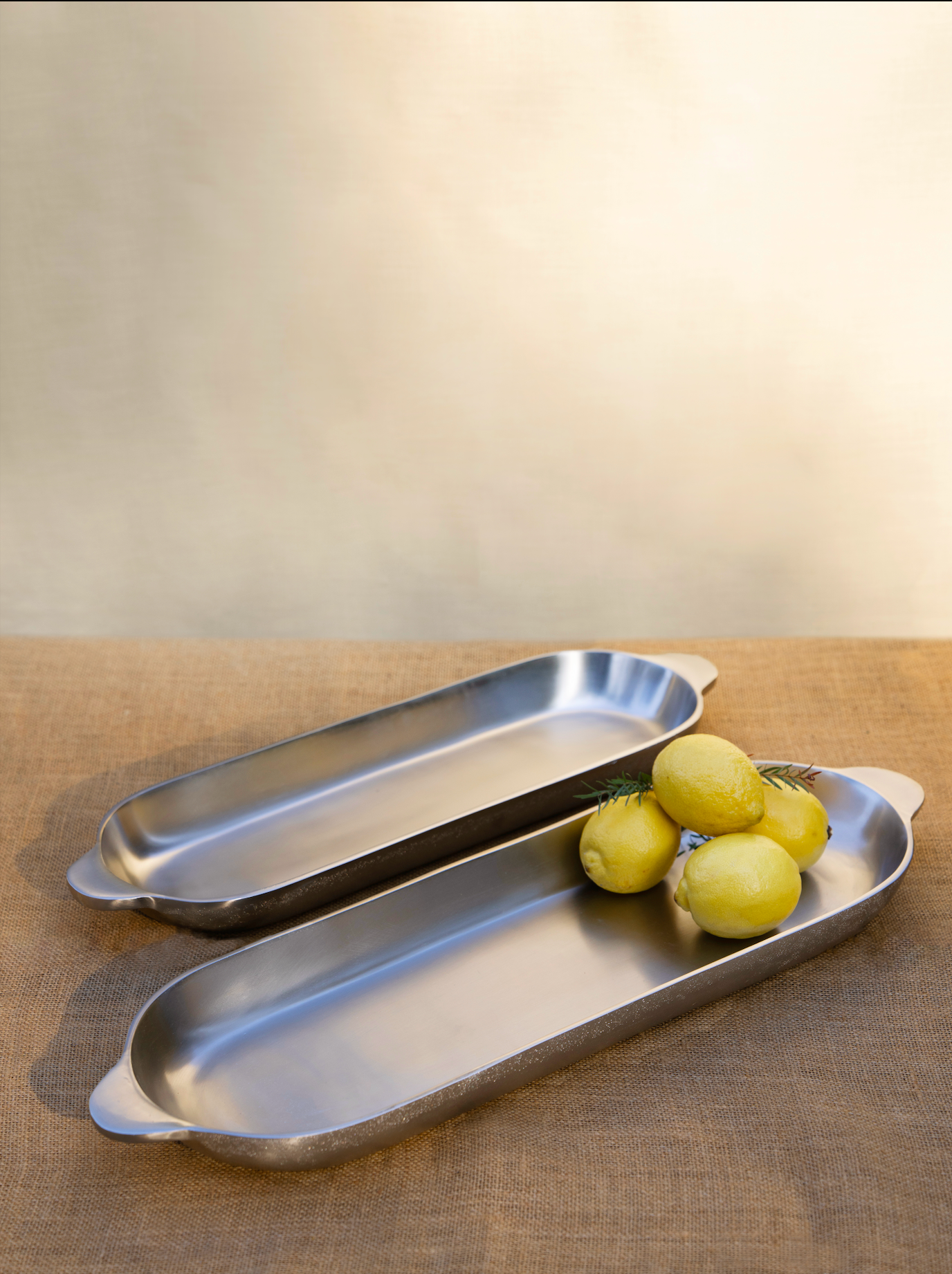 Nickel Long Trays Set of 2 - Osadia Concept Store