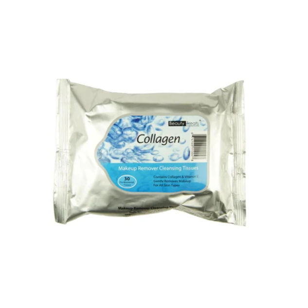 Beauty Treats Collagen Makeup Remover Cleansing Tissues - 30 ct