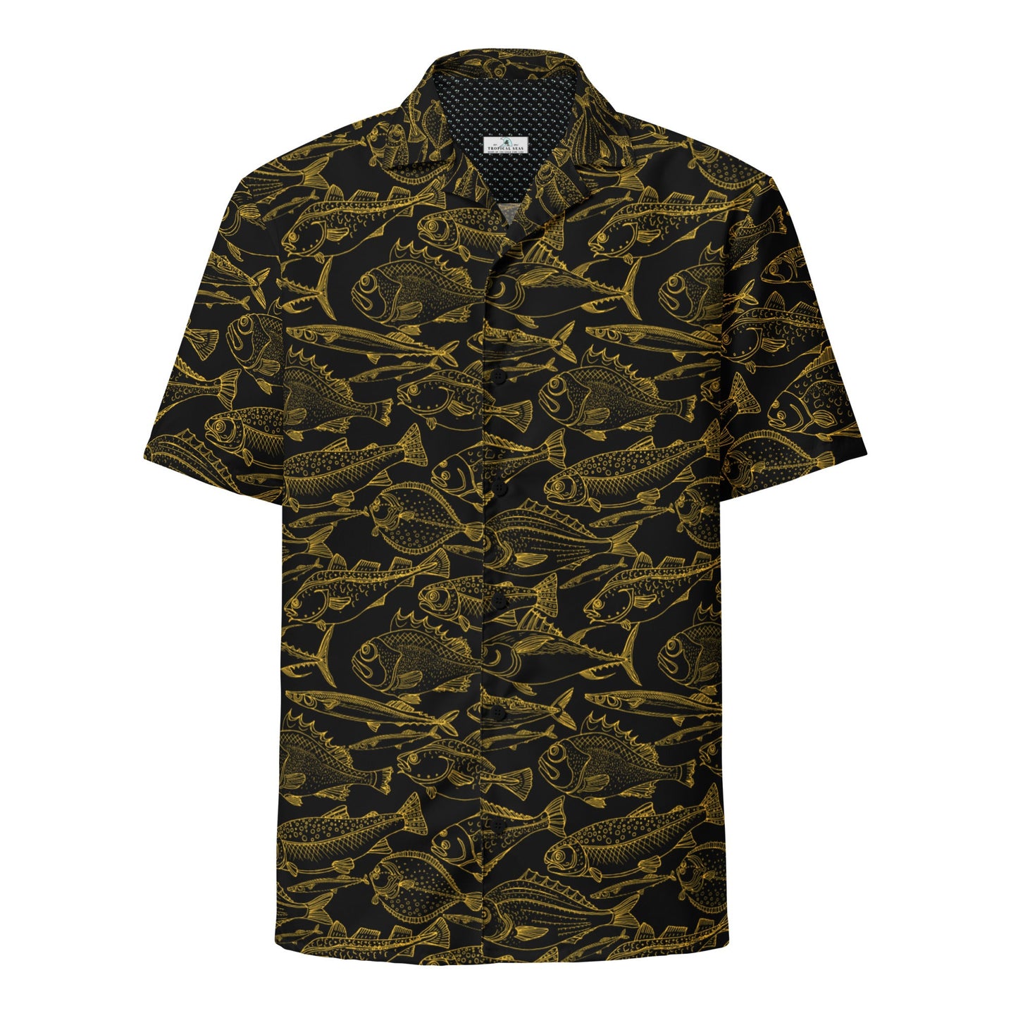 Sea of Gold Riches Button Down Hawaiian Shirt