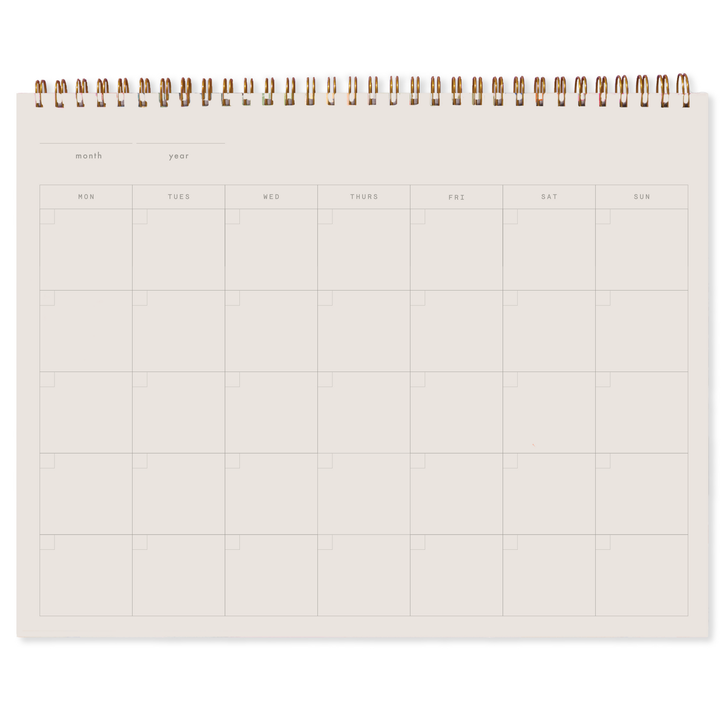 Terre Undated Monthly Planner Sketchbook