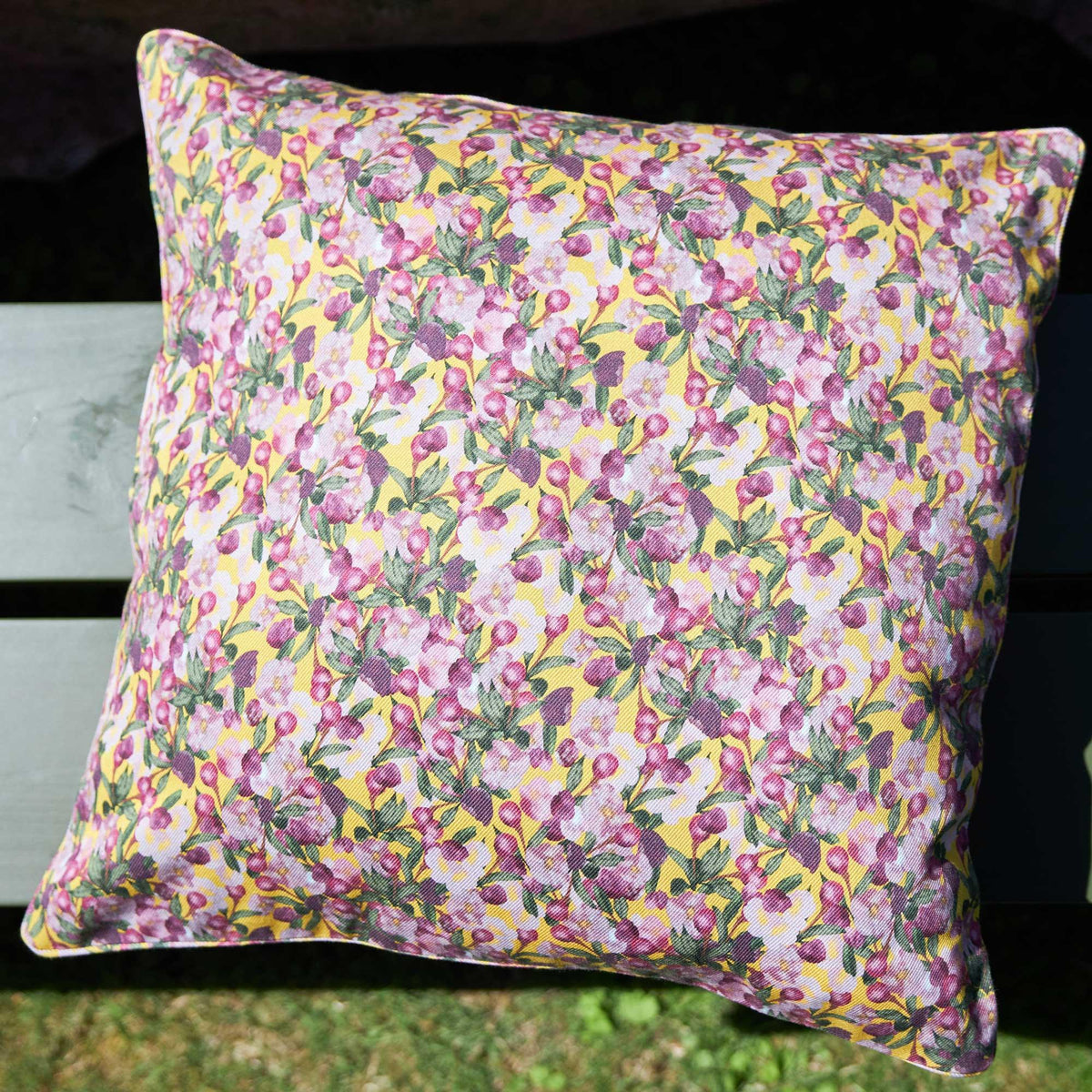 Square Pillow Cover Romance is Dead Yellow - Osadia Concept Store