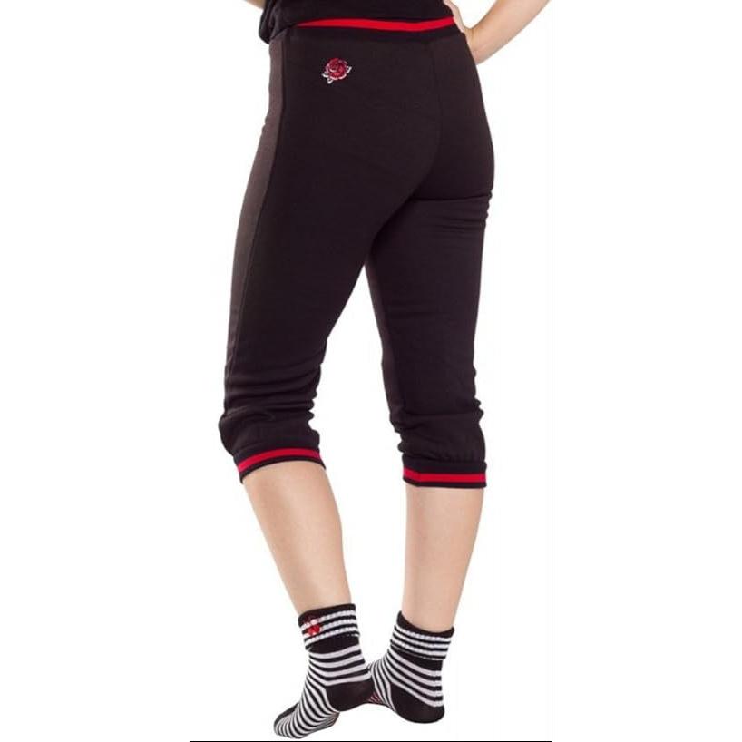 Sourpuss Cherries Socks in Set of Two | Women’s Black & White Striped and Solid Black Cherry Socks Size 5-10