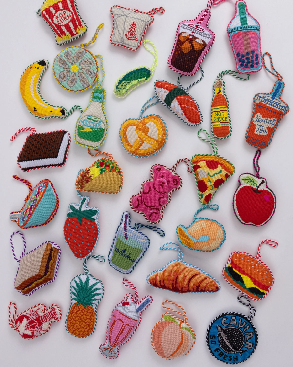 Needlepoint Icon Ornament - Gummy Bear