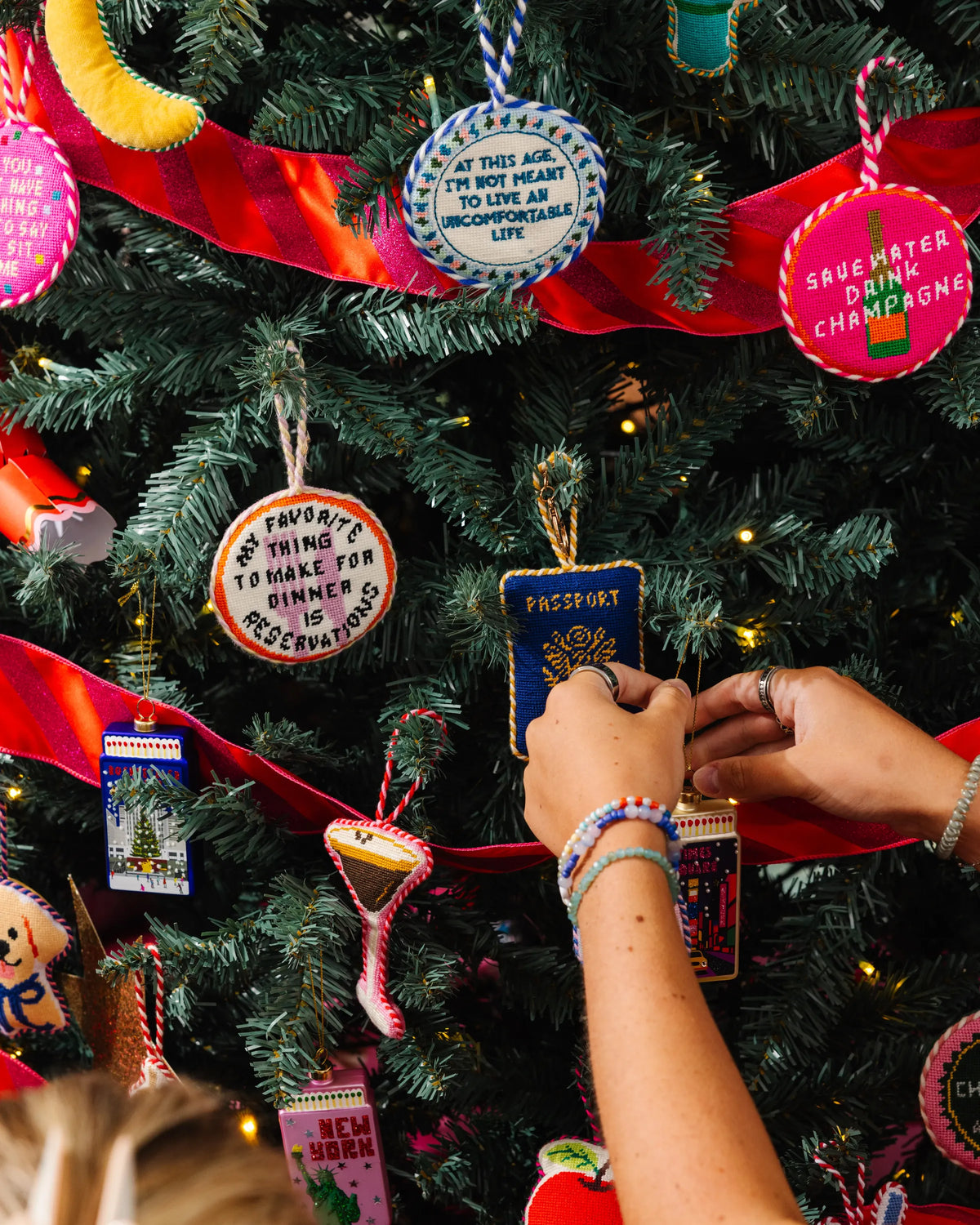 Needlepoint Ornament - Reservations