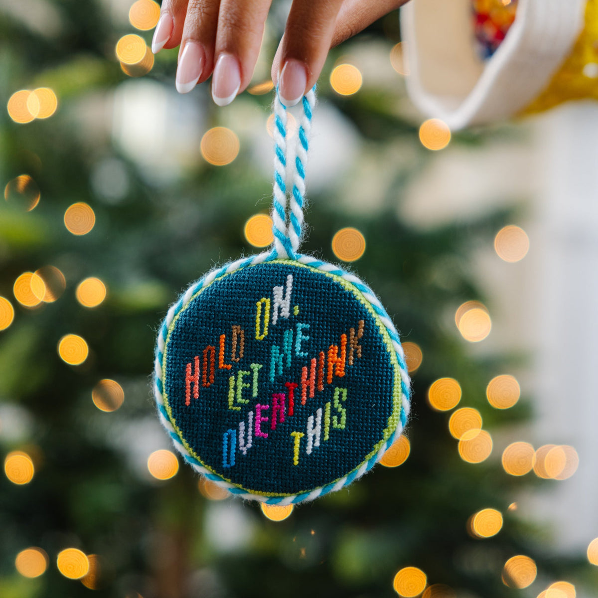 Needlepoint Ornament - Overthink