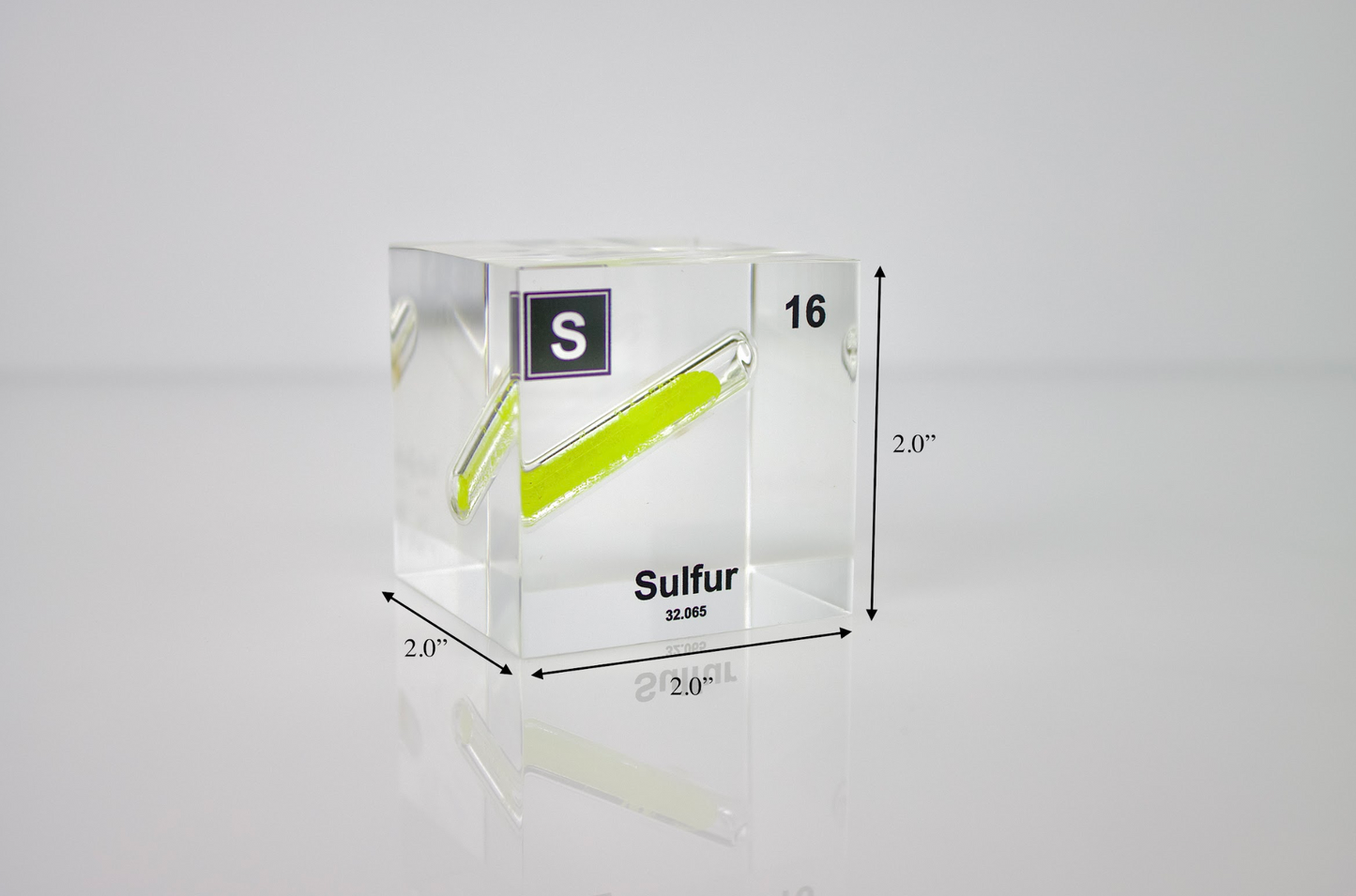 Sulfur Element Cube