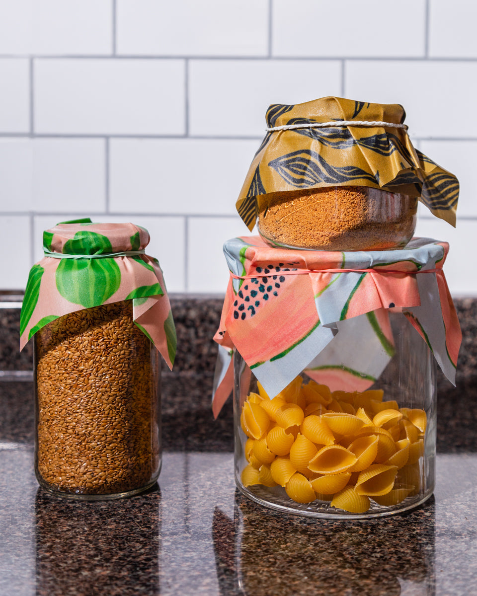 Beeswax Wrap In Fruit Print- 3 pack