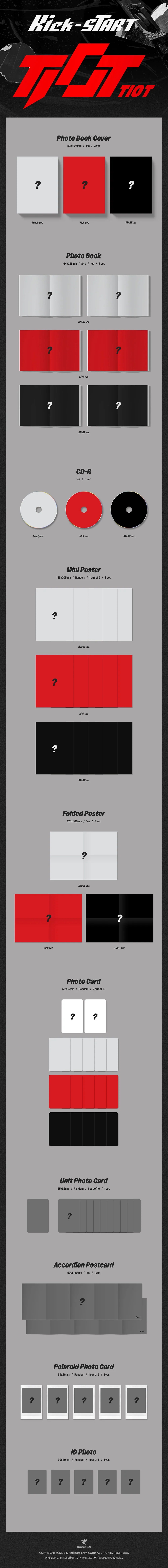 Tiot 1st Album - Kick Star (3 Version Set)