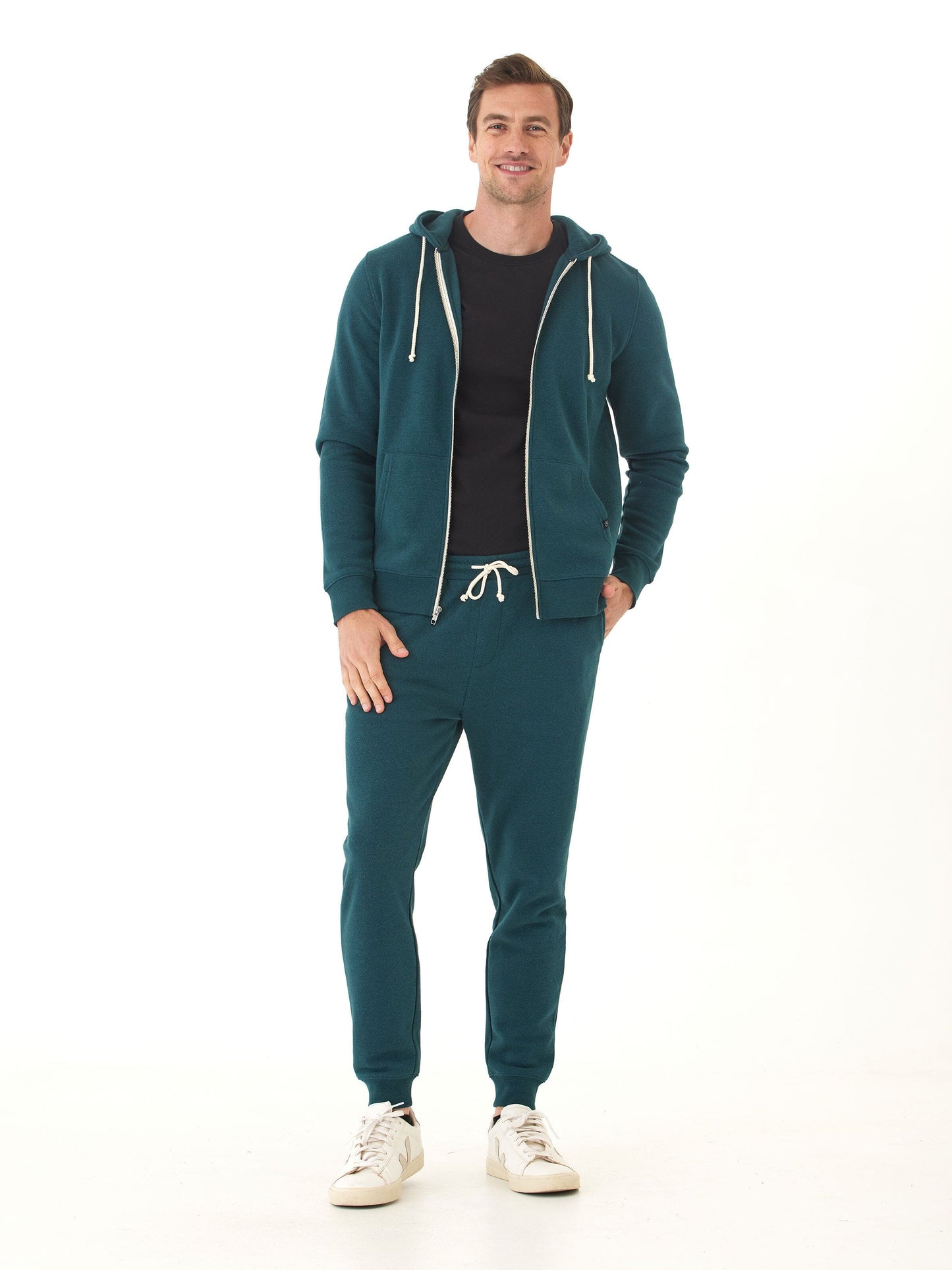 Triblend Zip Fleece Hoodie