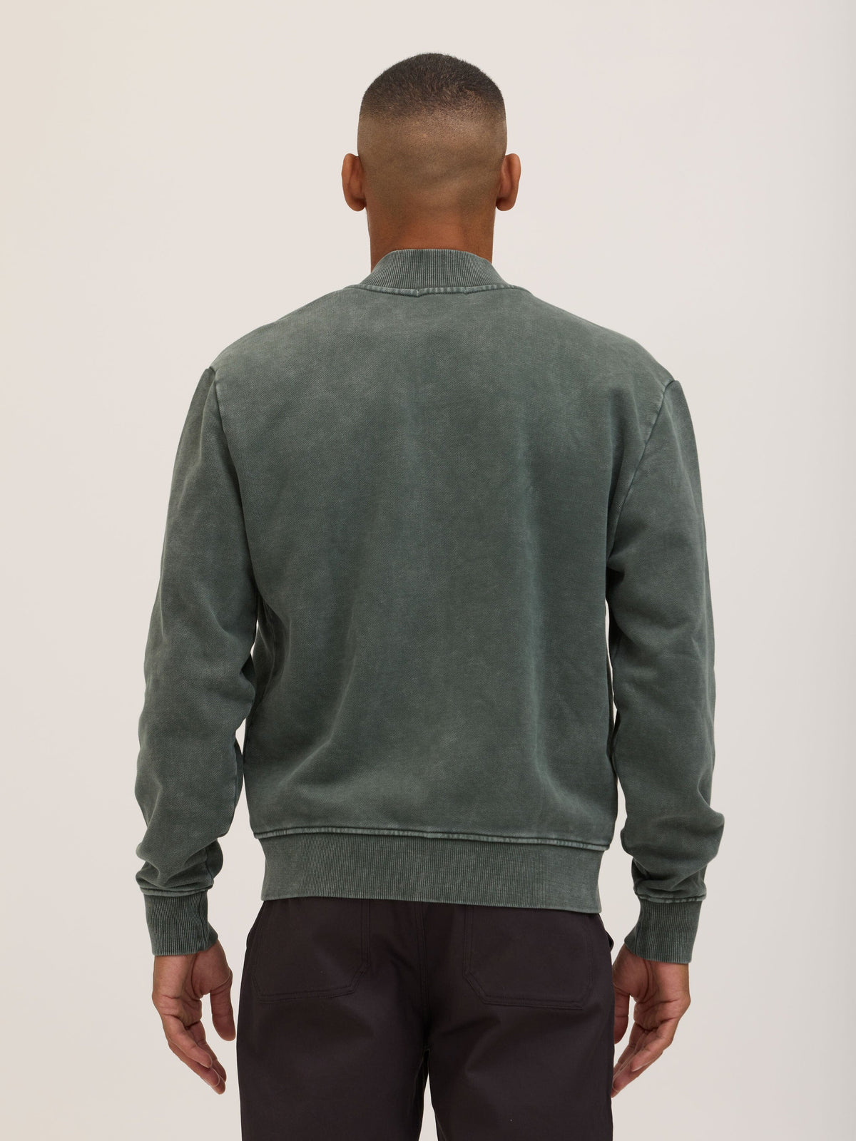 Walter Mineral Wash Heavy Terry Bomber Jacket