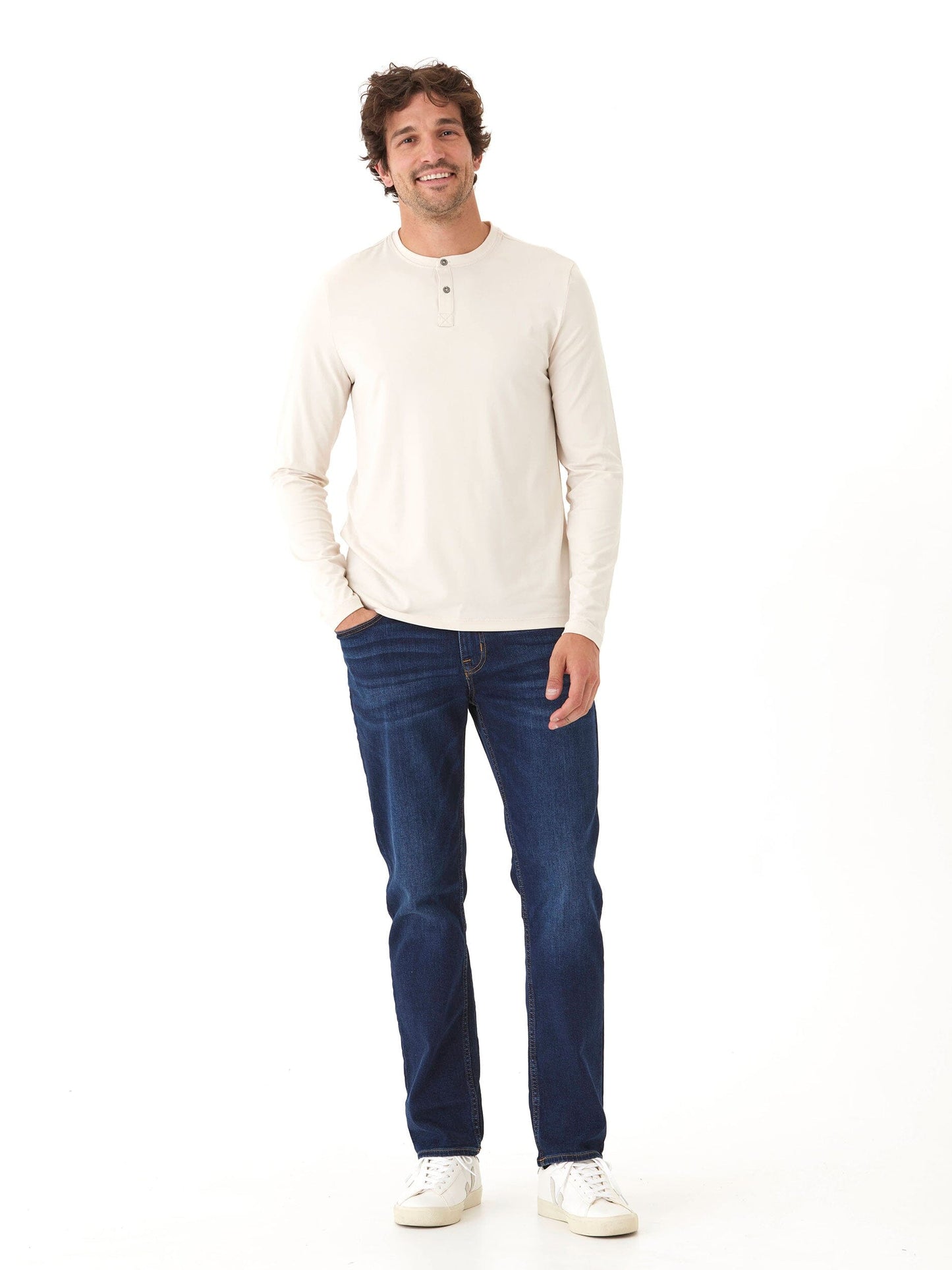 Frederick Luxe Jersey Long Sleeve Henley