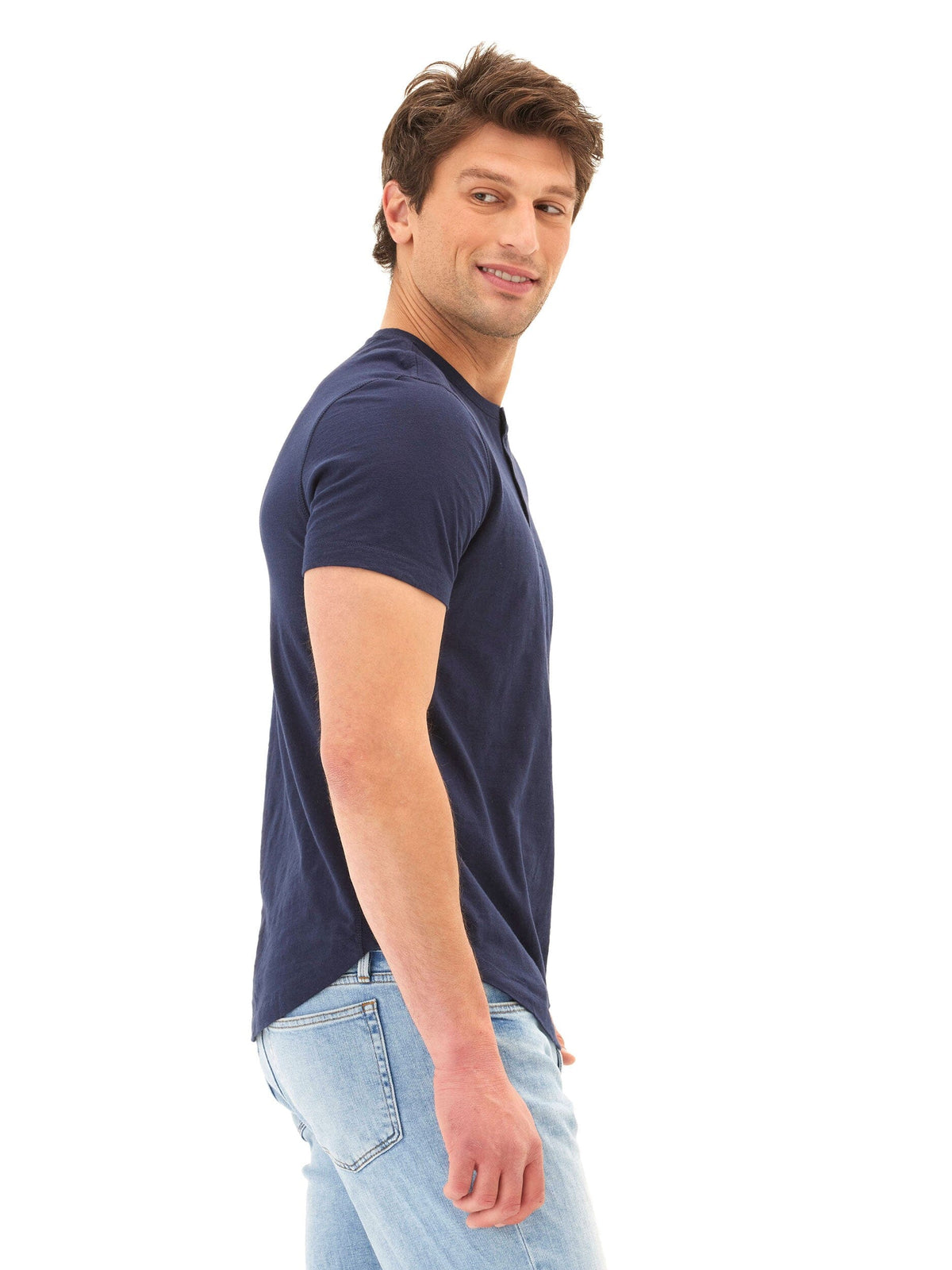 Heath Slub Jersey Short Sleeve Henley